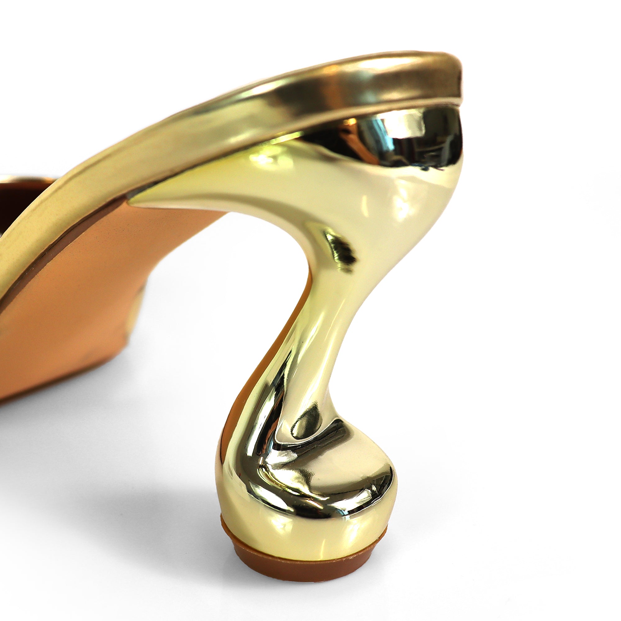 ARABELLA-2 MULE W/TWIRL HEEL GOLD