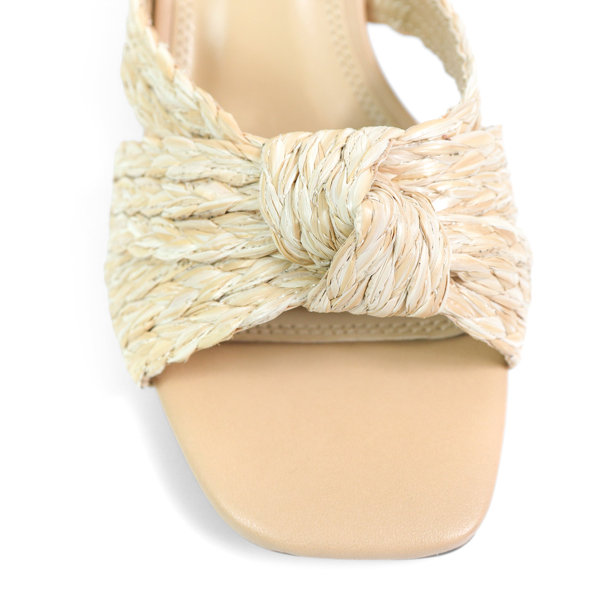 ASHLEY-1 RAFFIA W CHUNCKY HEEL NATURAL