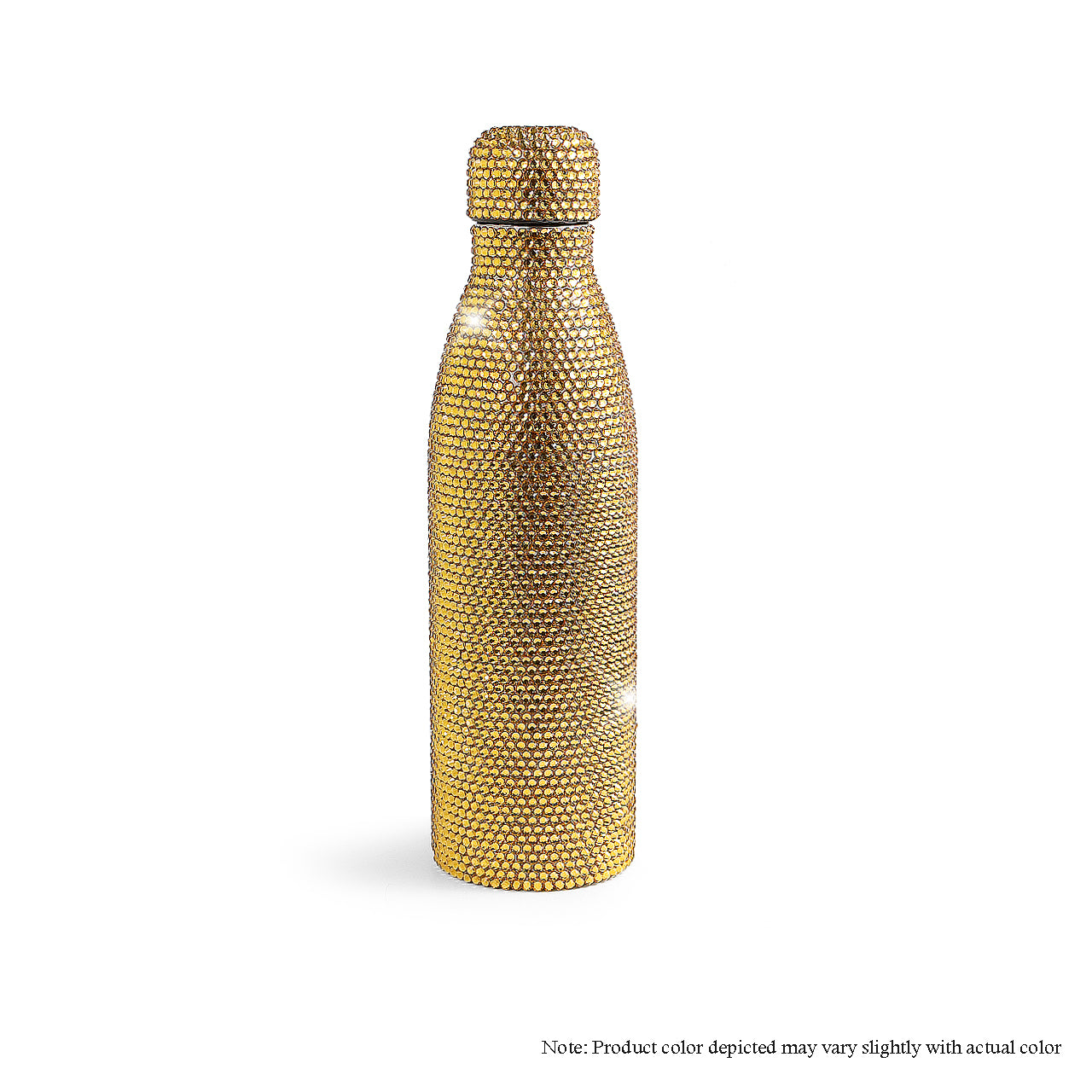 B-LUXCUP-2 ALL RHINESTONE WATER BOTTLE (24 OZ) - GOLD