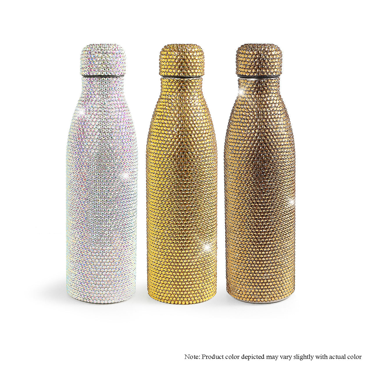 B-LUXCUP-2 ALL RHINESTONE WATER BOTTLE (24 OZ) - HOLO