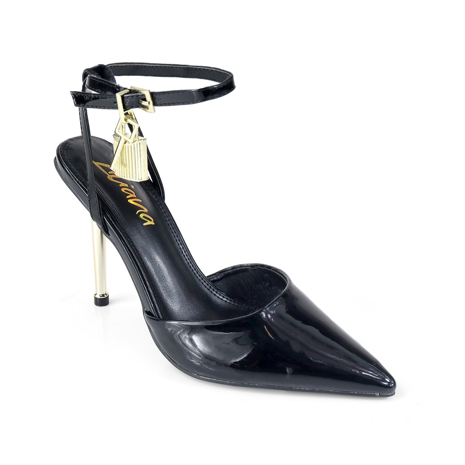 BANKS-68 POINTED TOE PUMP W/ PENCIL HEEL BLACK