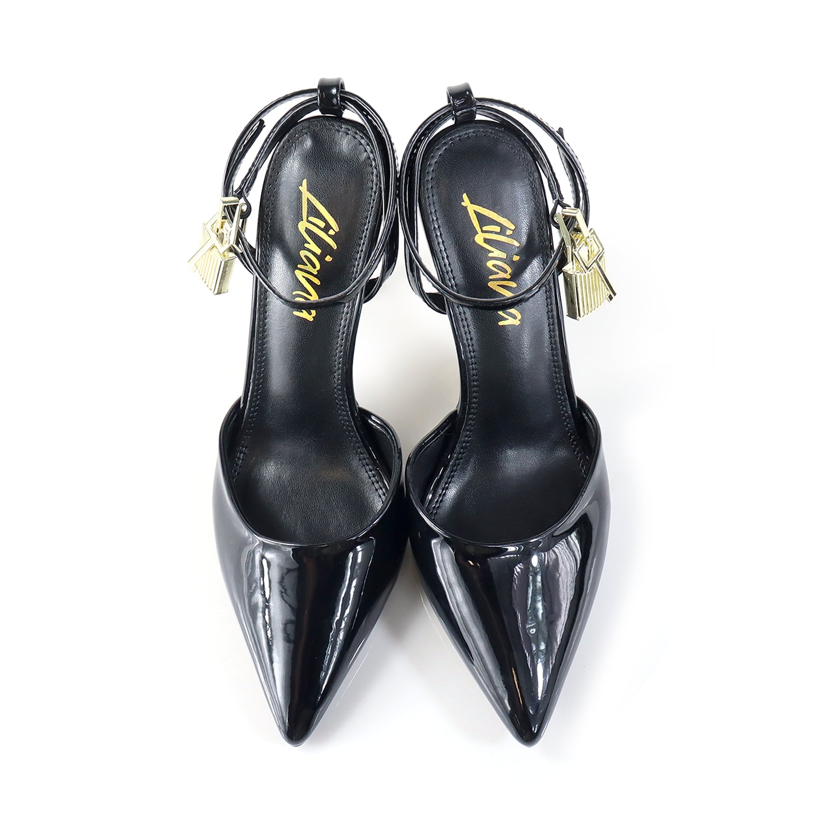 BANKS-68 POINTED TOE PUMP W/ PENCIL HEEL BLACK