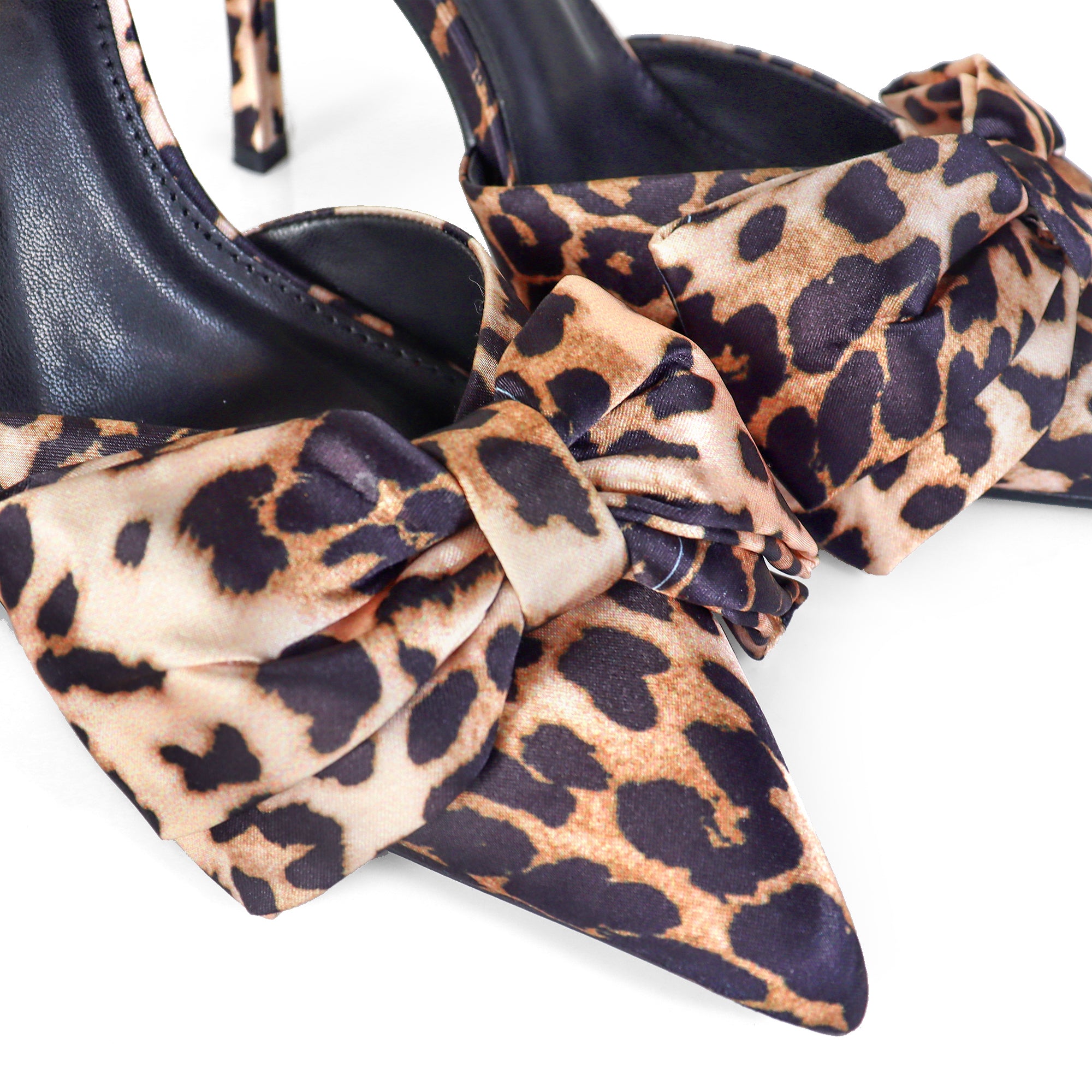 BAROX-1 LOVEKNOT SANDAL W/ HEEL LEOPARD