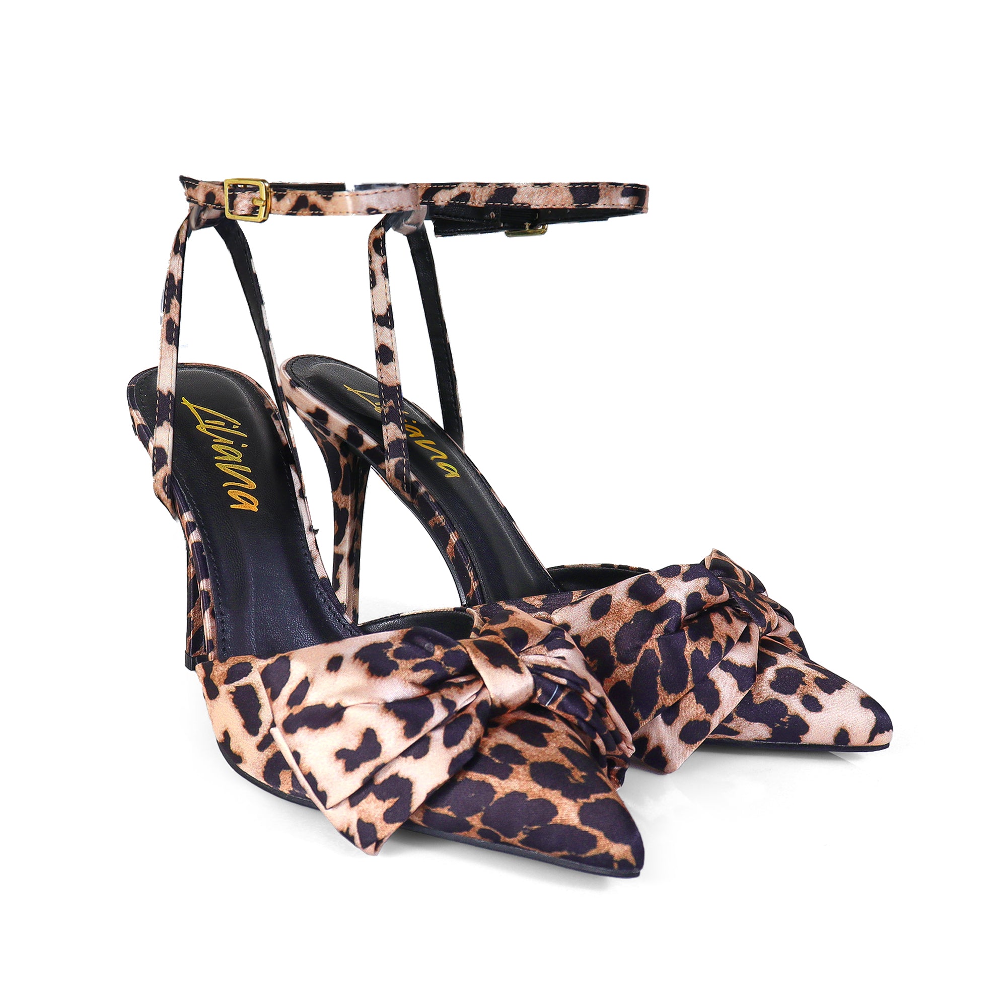 BAROX-1 LOVEKNOT SANDAL W/ HEEL LEOPARD