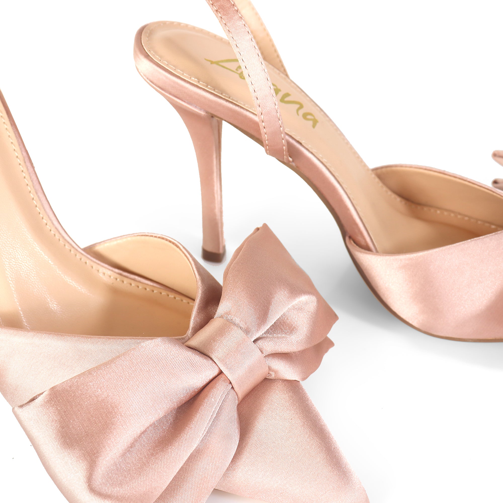 BAROX-1 LOVEKNOT SANDAL W/ HEEL NUDE