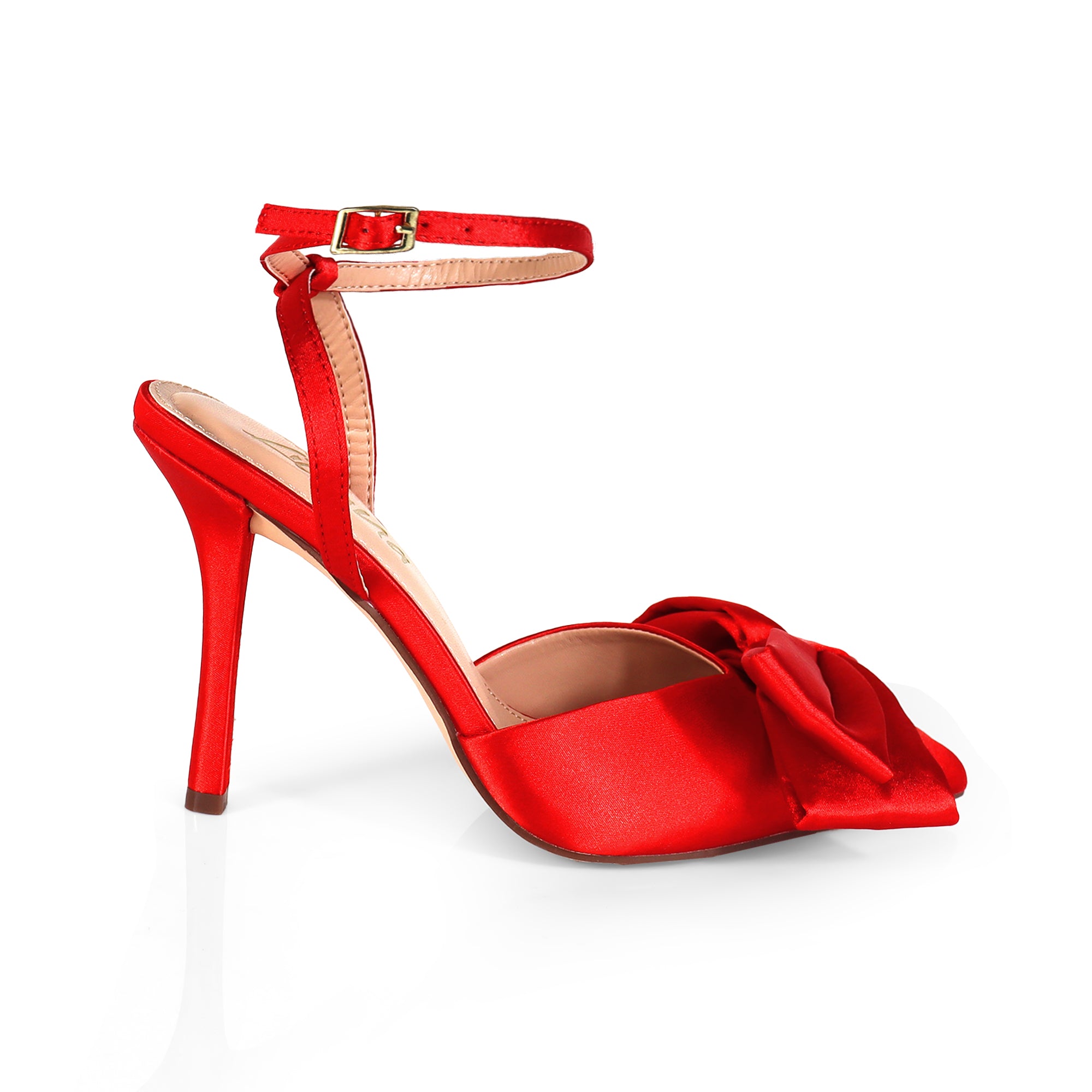 BAROX-1 LOVEKNOT SANDAL W/ HEEL RED