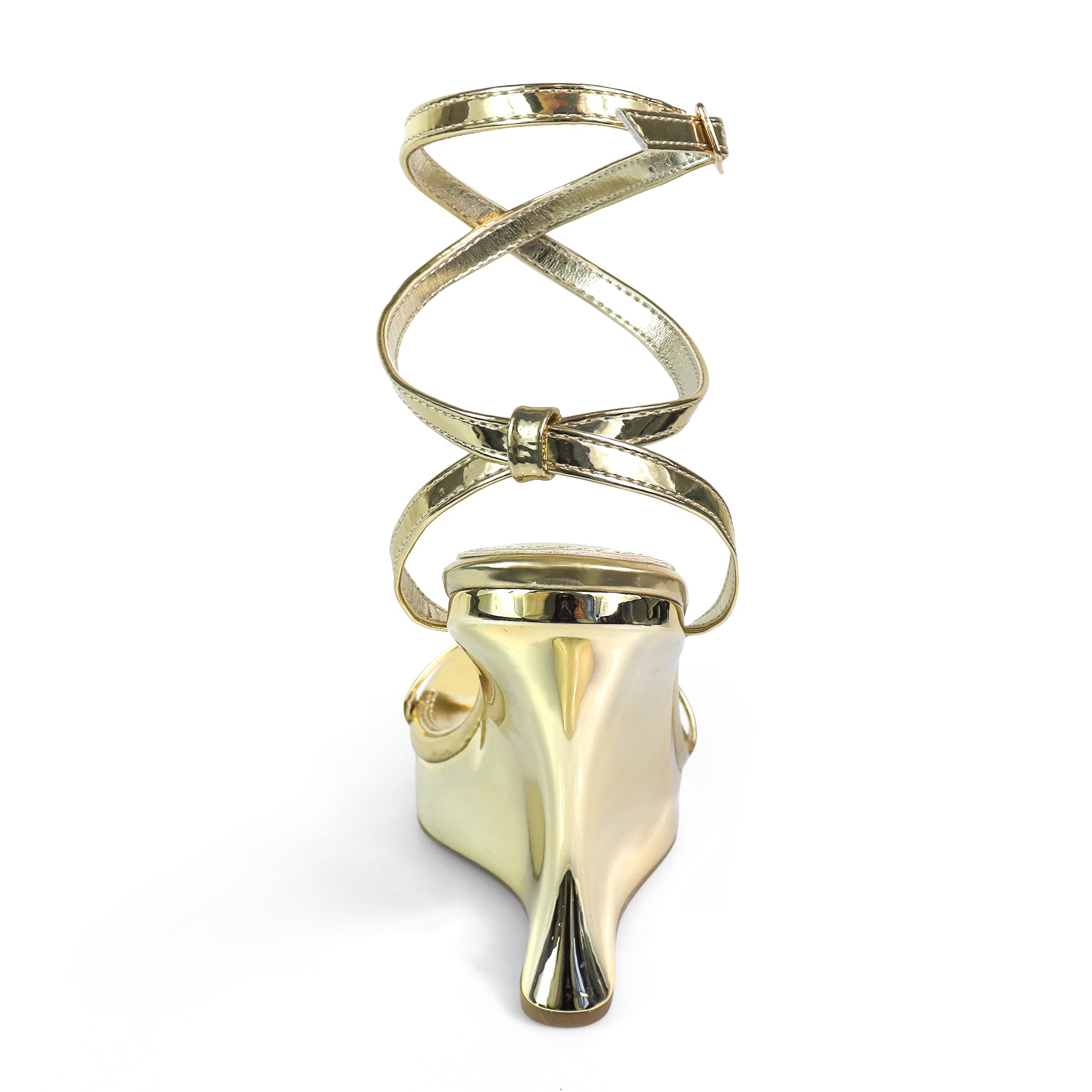 BASSO-1 ANKL STRAP W/ WEDGE GOLD