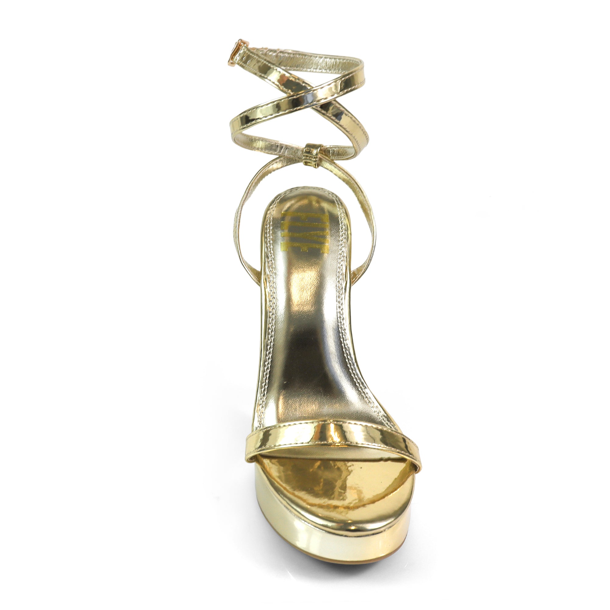 BASSO-1 ANKL STRAP W/ WEDGE GOLD