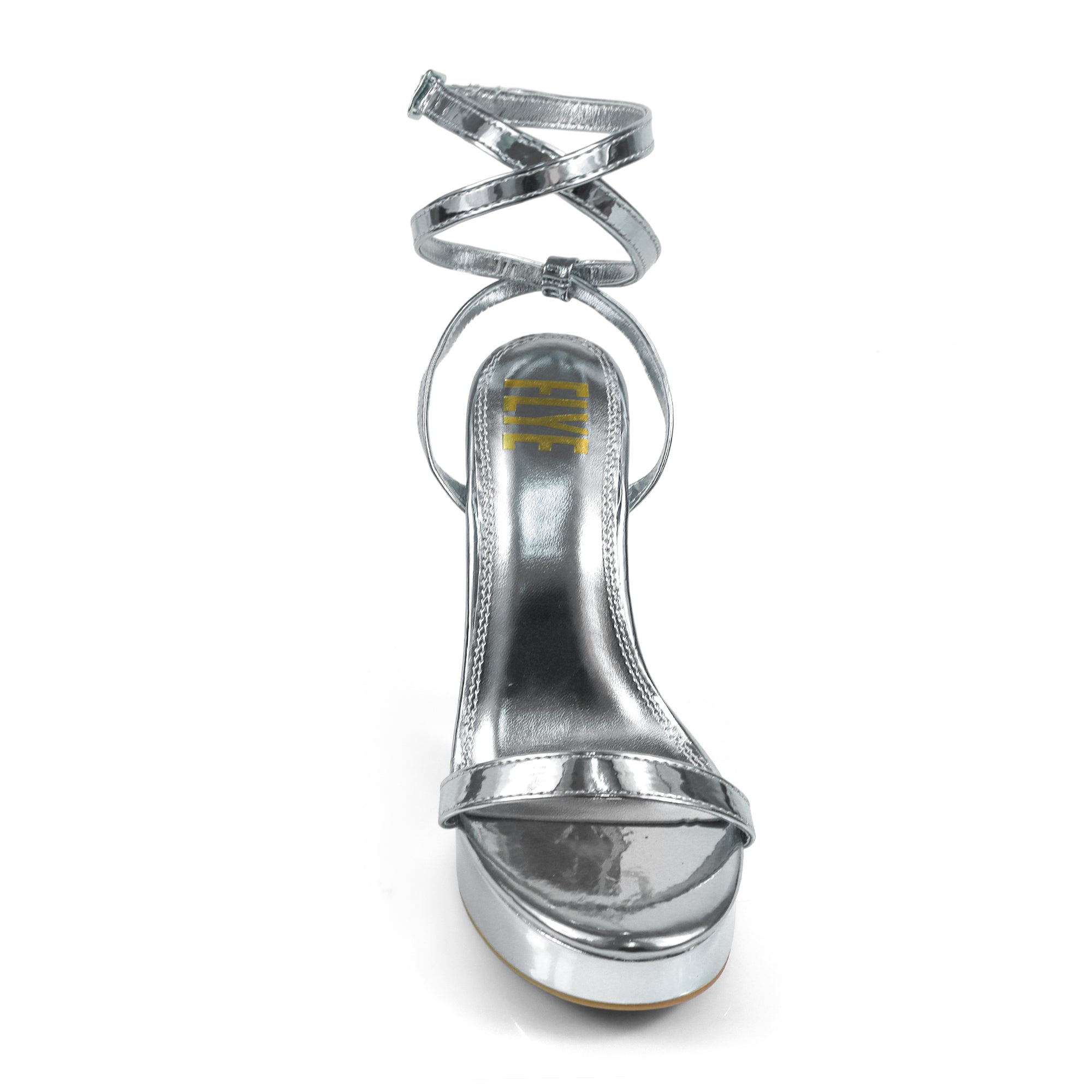 BASSO-1 ANKL STRAP W/ WEDGE SILVER