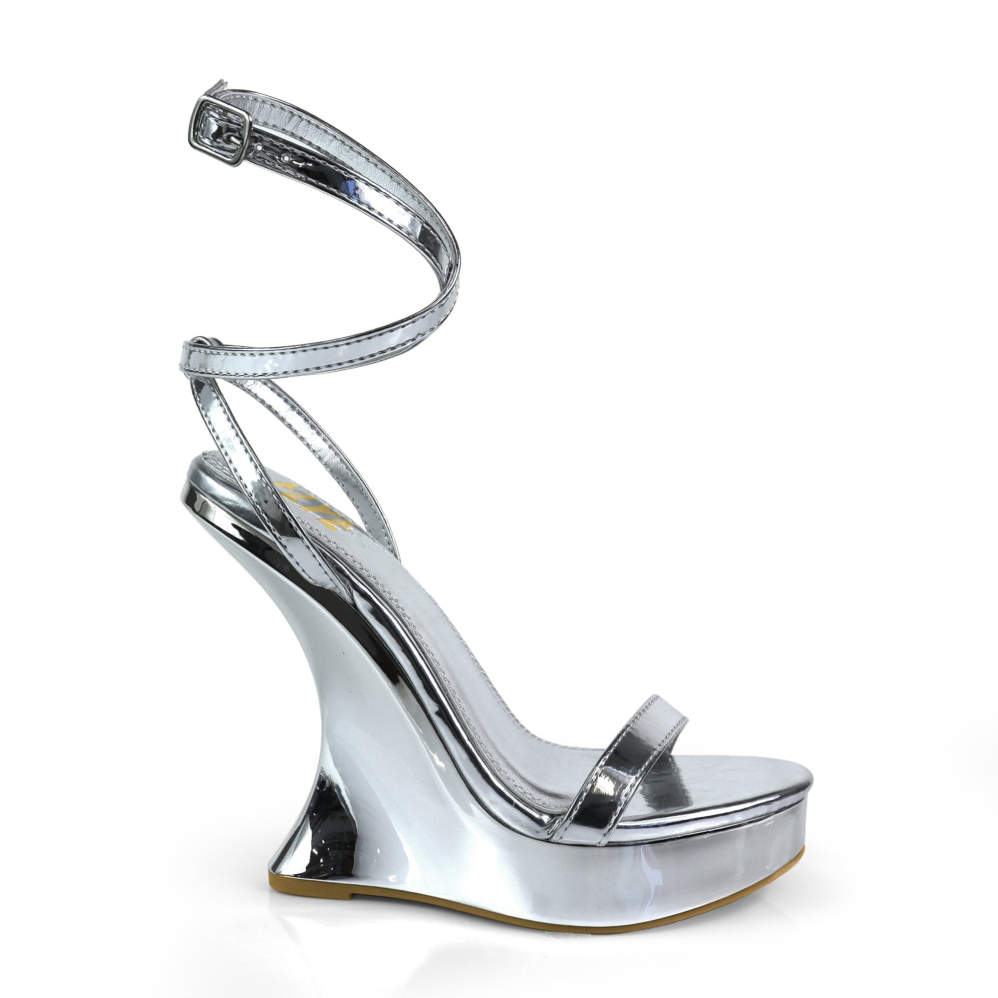 BASSO-1 ANKL STRAP W/ WEDGE SILVER