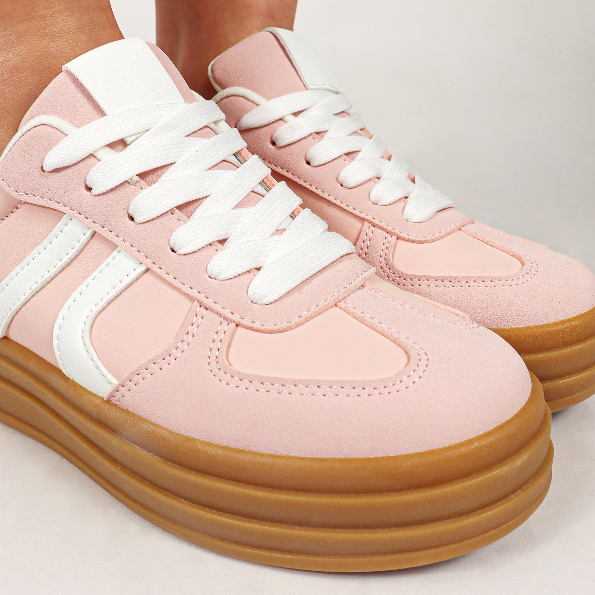 BATA-1- THINK GUM SOLE TRAINERS SNEAKER BLUSH
