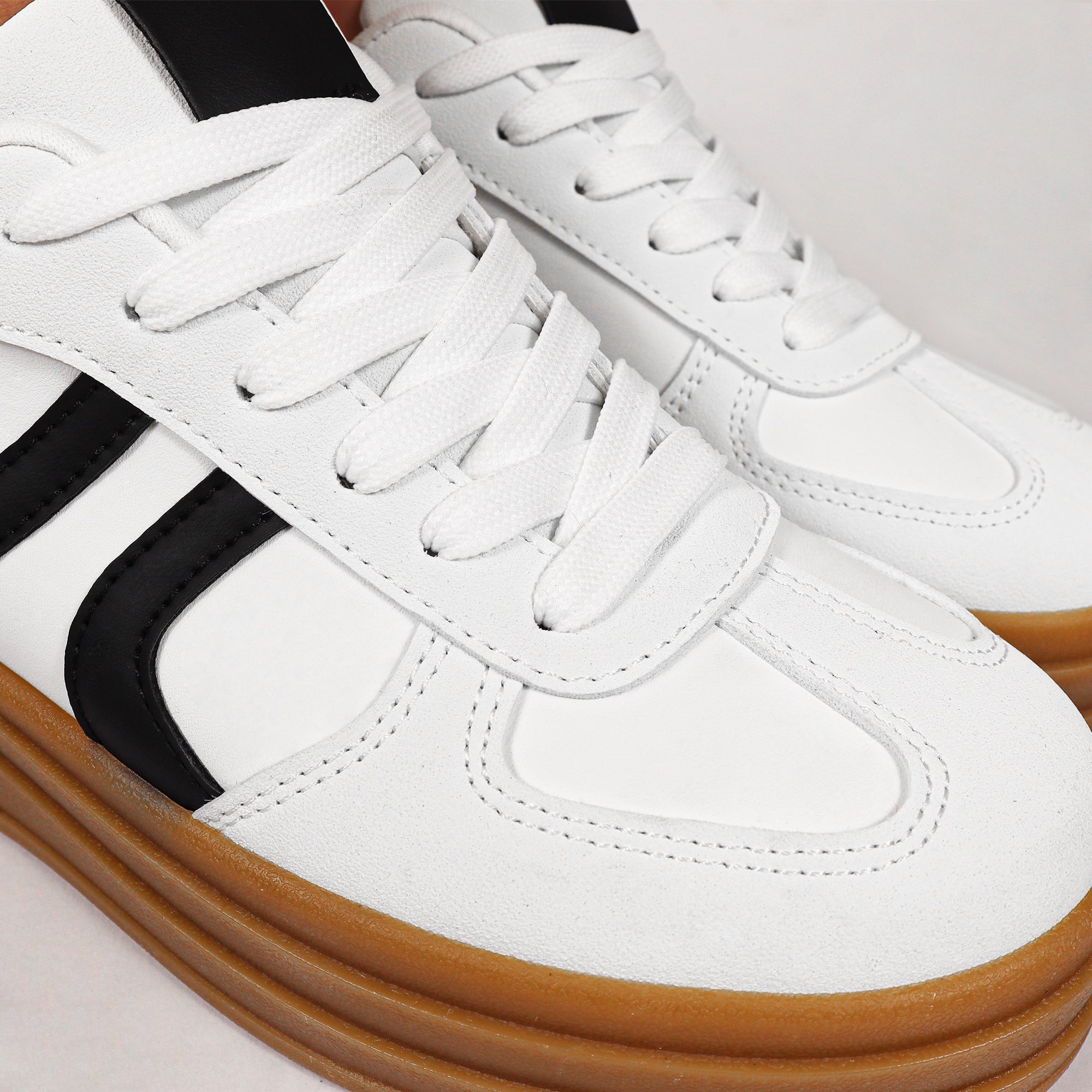 BATA-1- THINK GUM SOLE TRAINERS SNEAKER WHITE