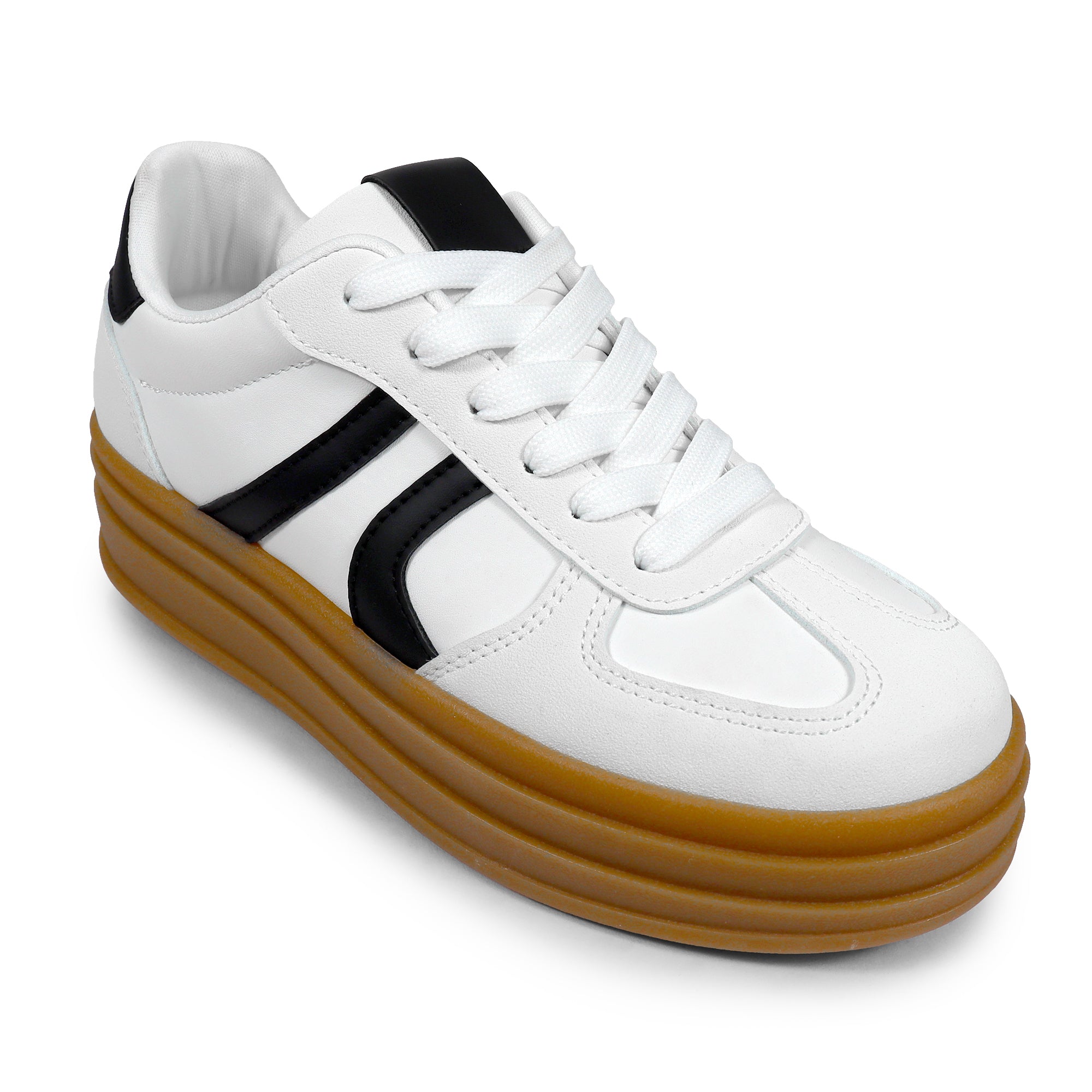BATA-1- THINK GUM SOLE TRAINERS SNEAKER WHITE