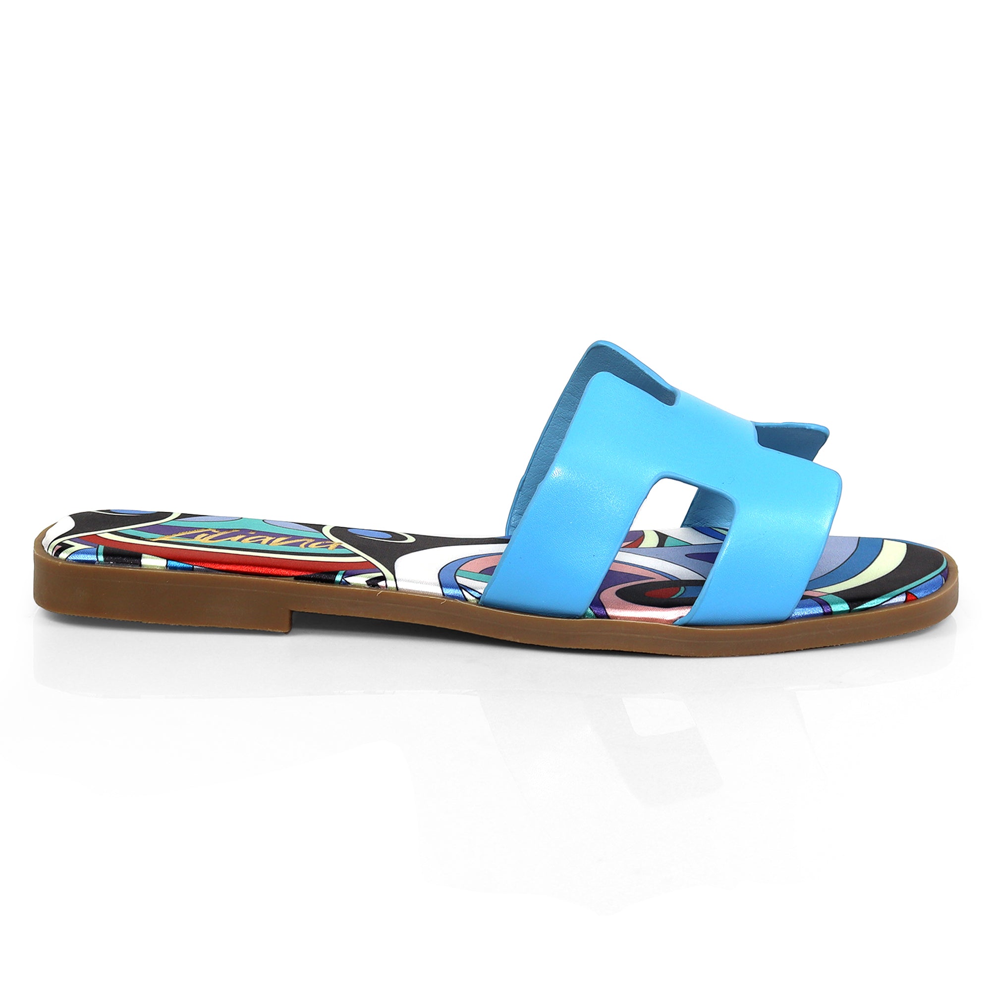 BESTIA-1D INSOLE PRINTING SANDAL BLUE