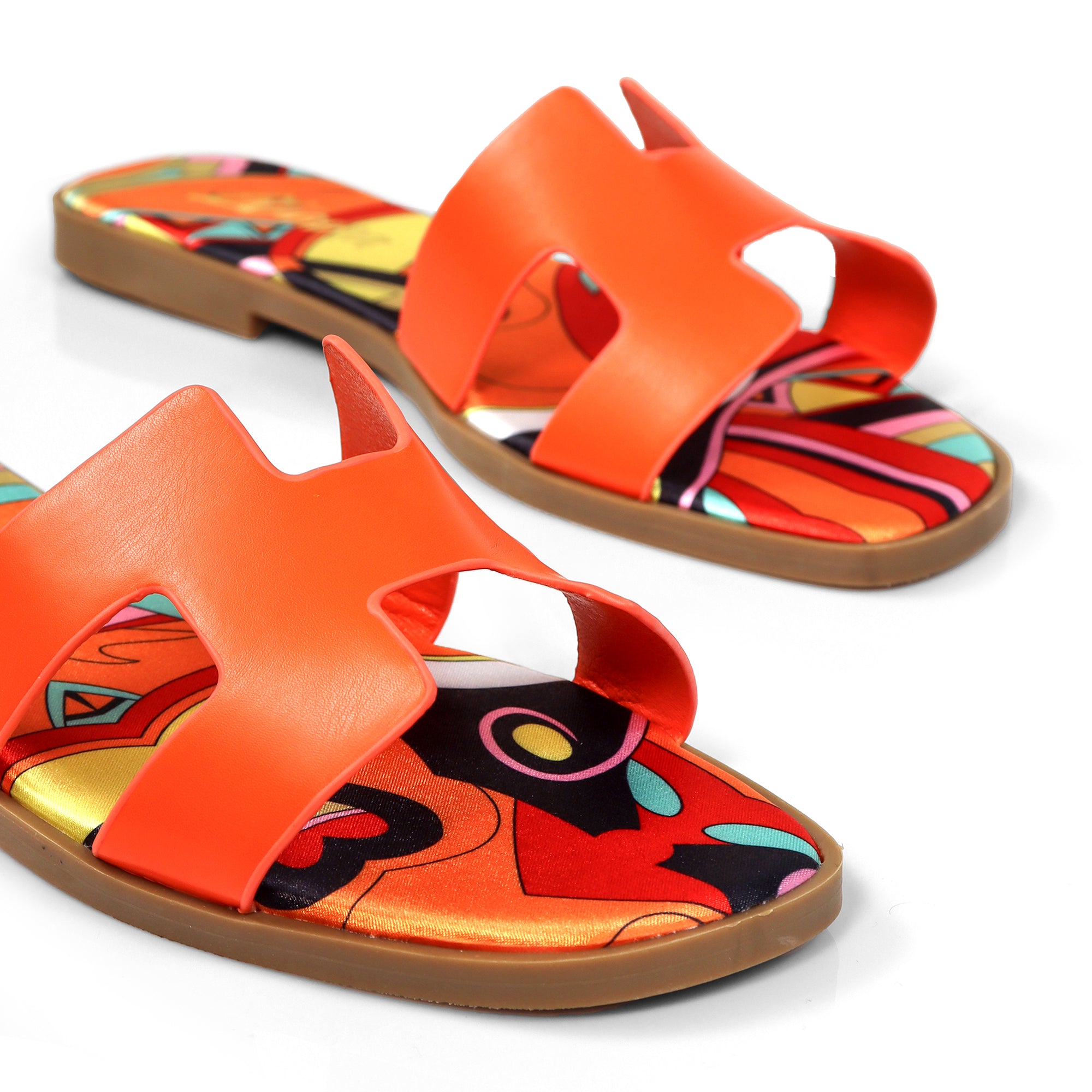 BESTIA-1D INSOLE PRINTING SANDAL ORANGE