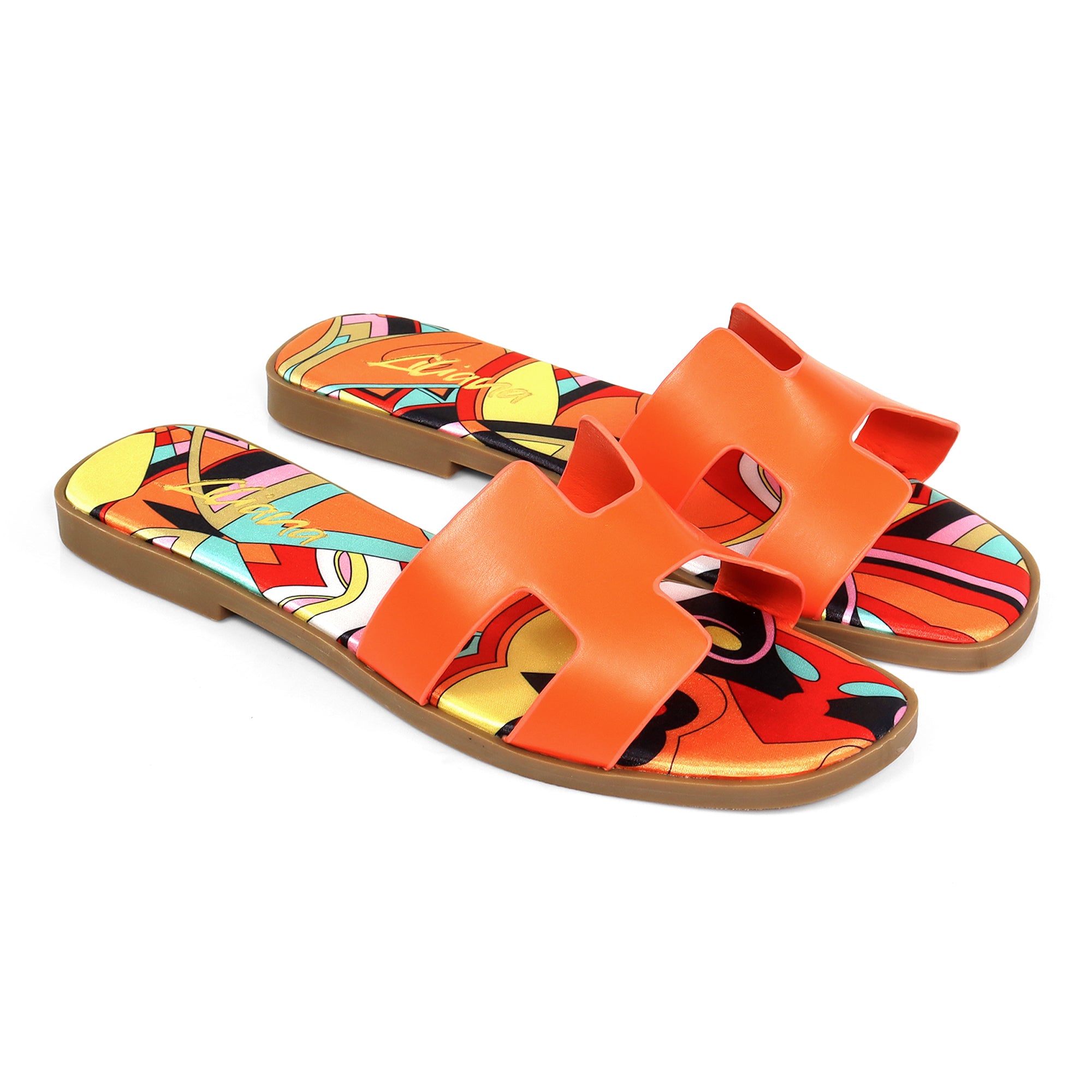 BESTIA-1D INSOLE PRINTING SANDAL ORANGE