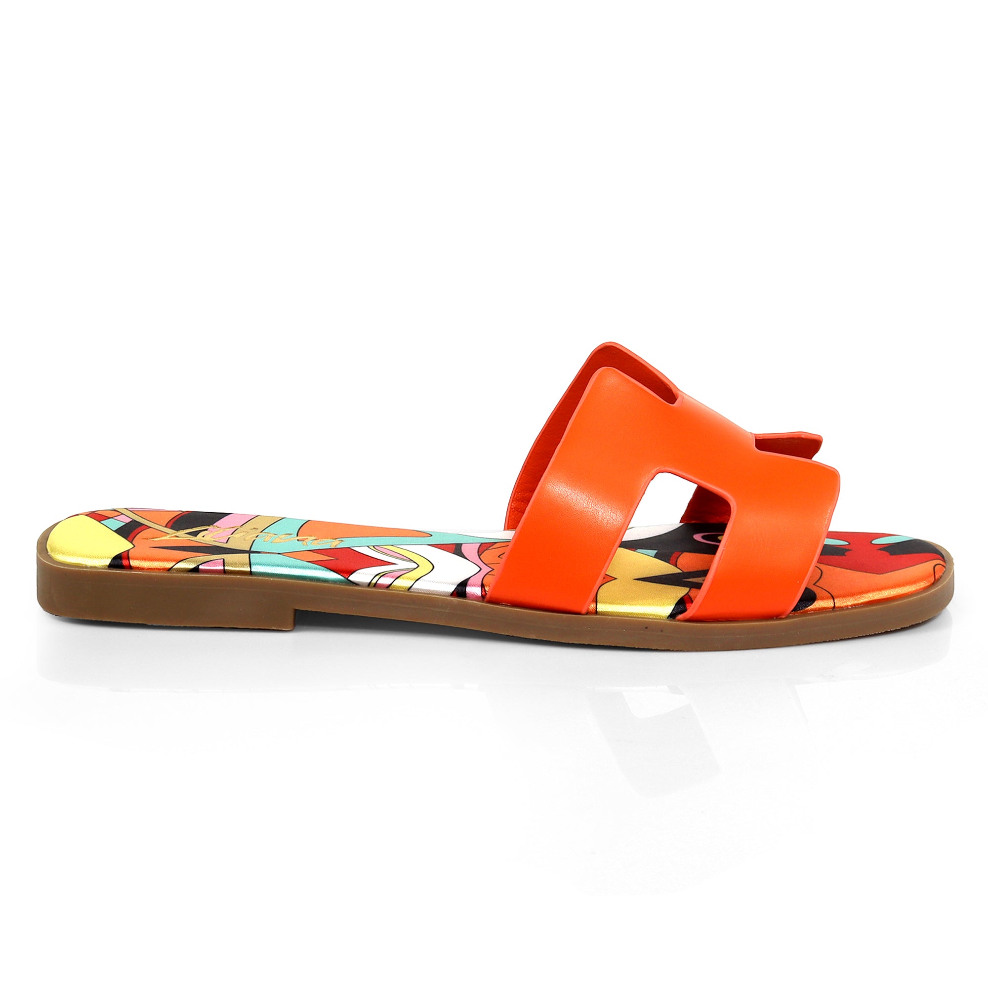 BESTIA-1D INSOLE PRINTING SANDAL ORANGE