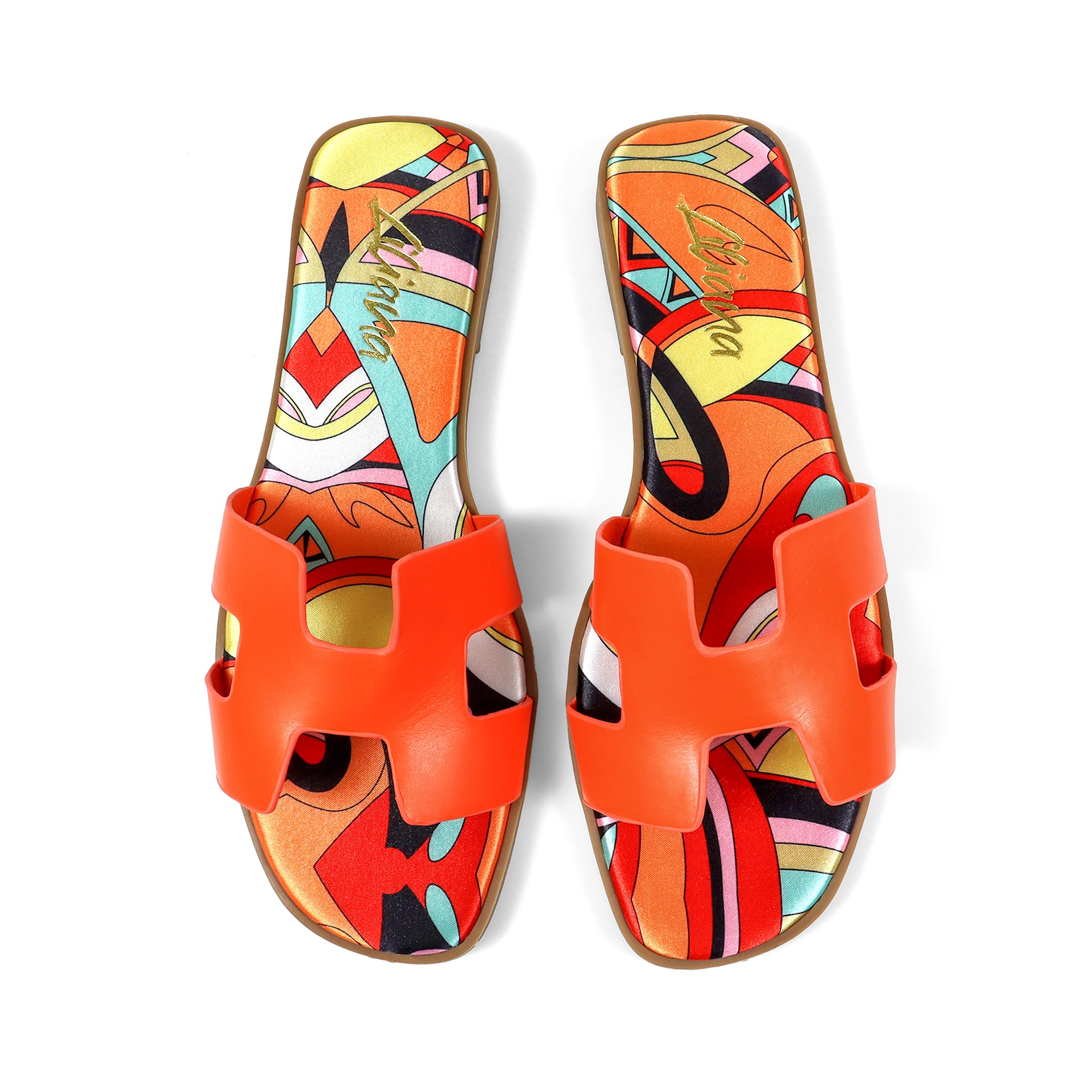 BESTIA-1D INSOLE PRINTING SANDAL ORANGE
