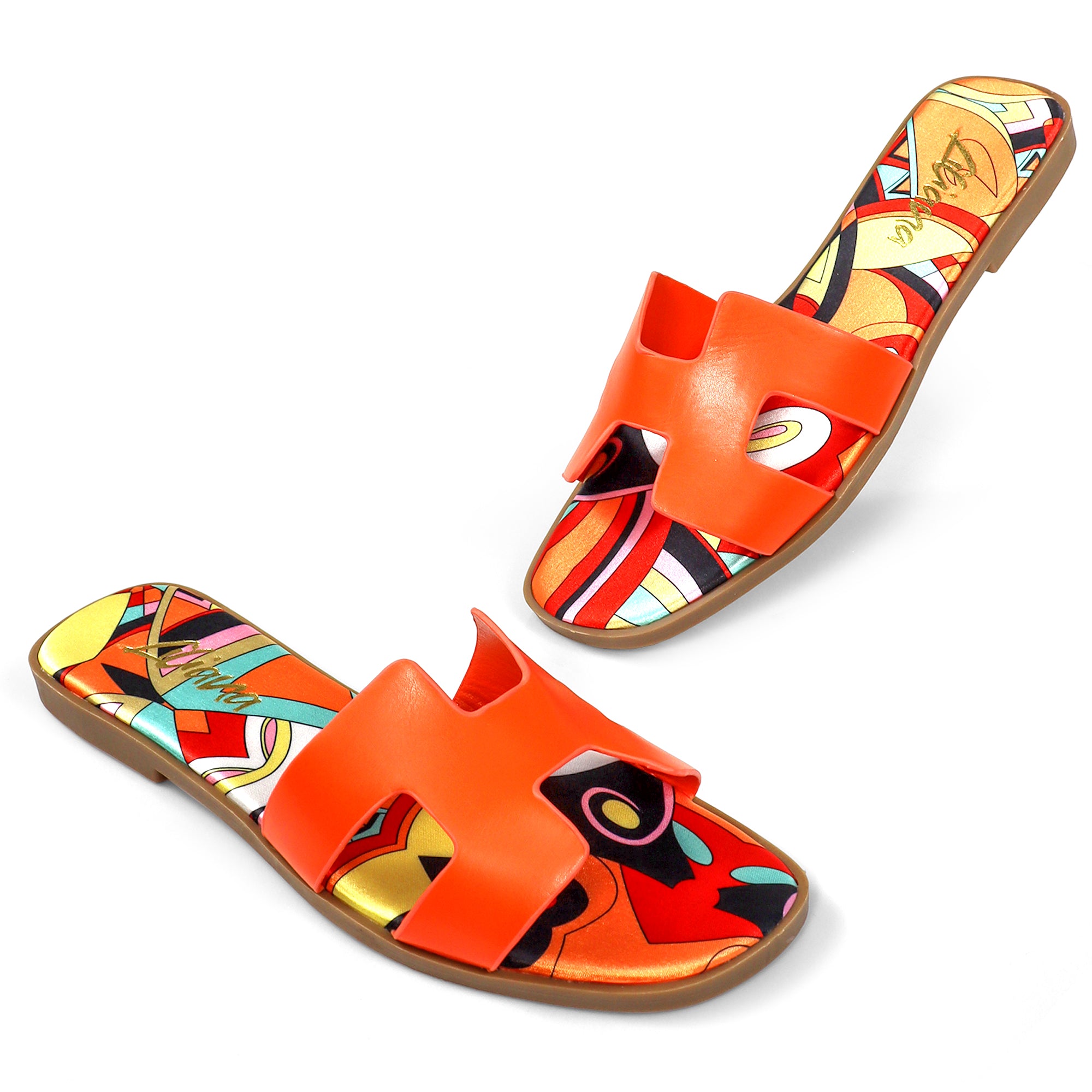 BESTIA-1D INSOLE PRINTING SANDAL ORANGE