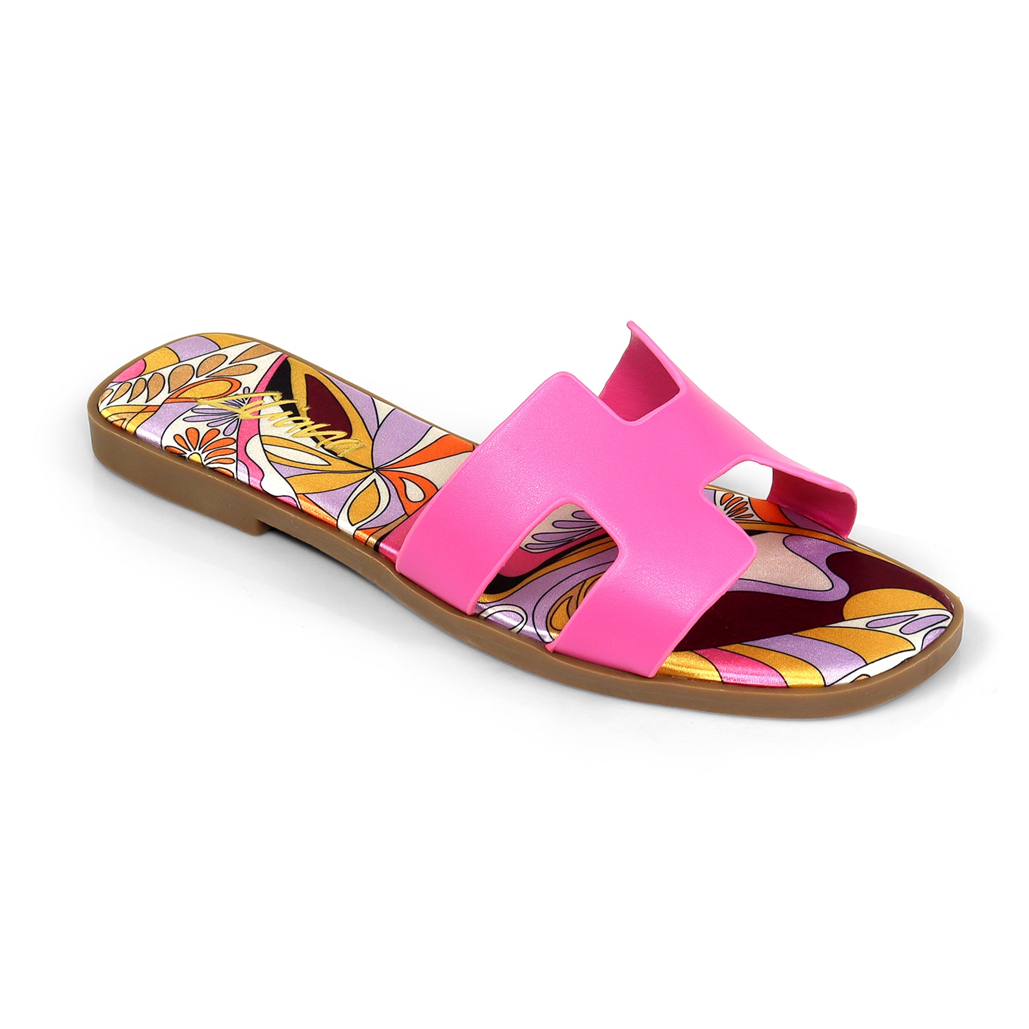 BESTIA-1D INSOLE PRINTING SANDAL PINK