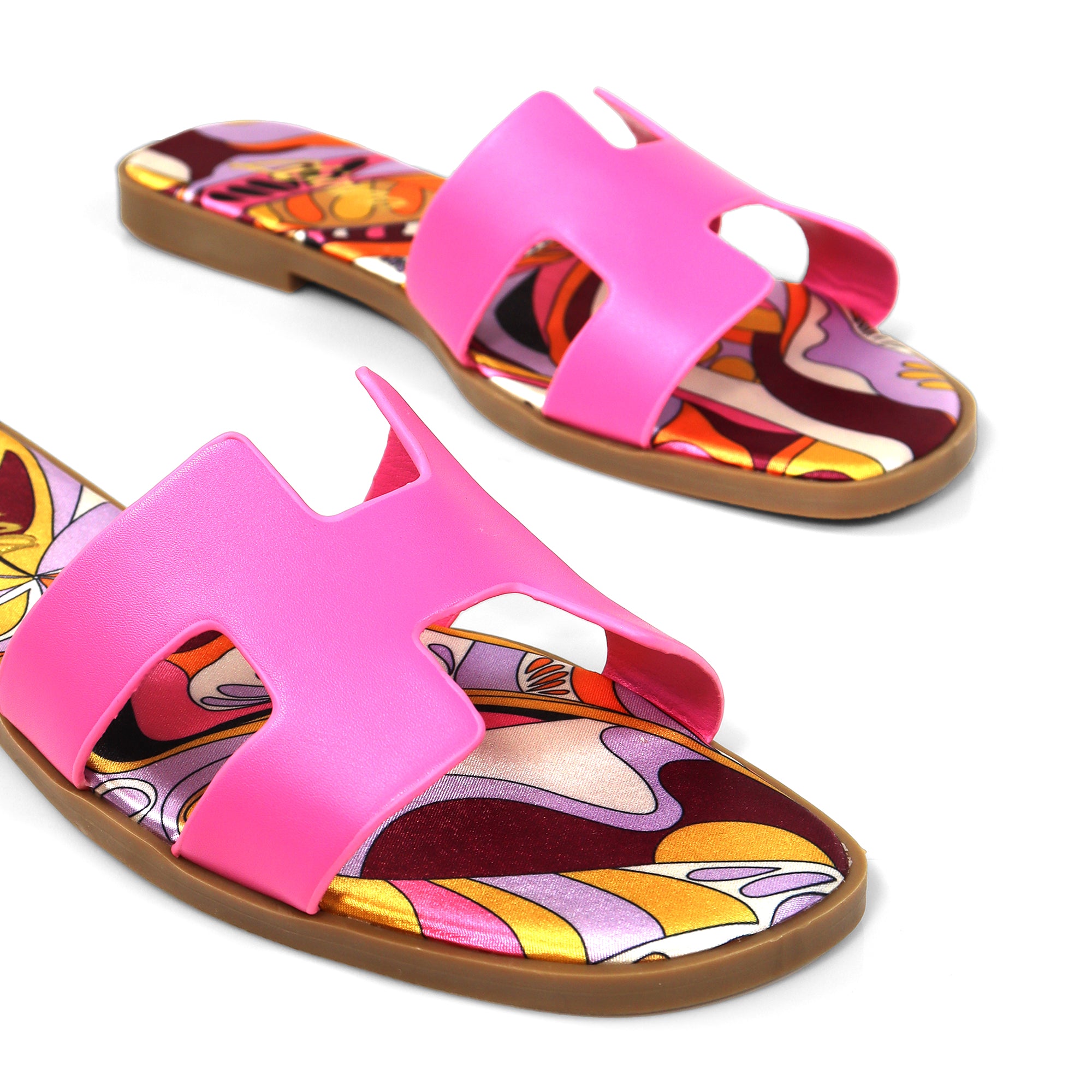 BESTIA-1D INSOLE PRINTING SANDAL PINK