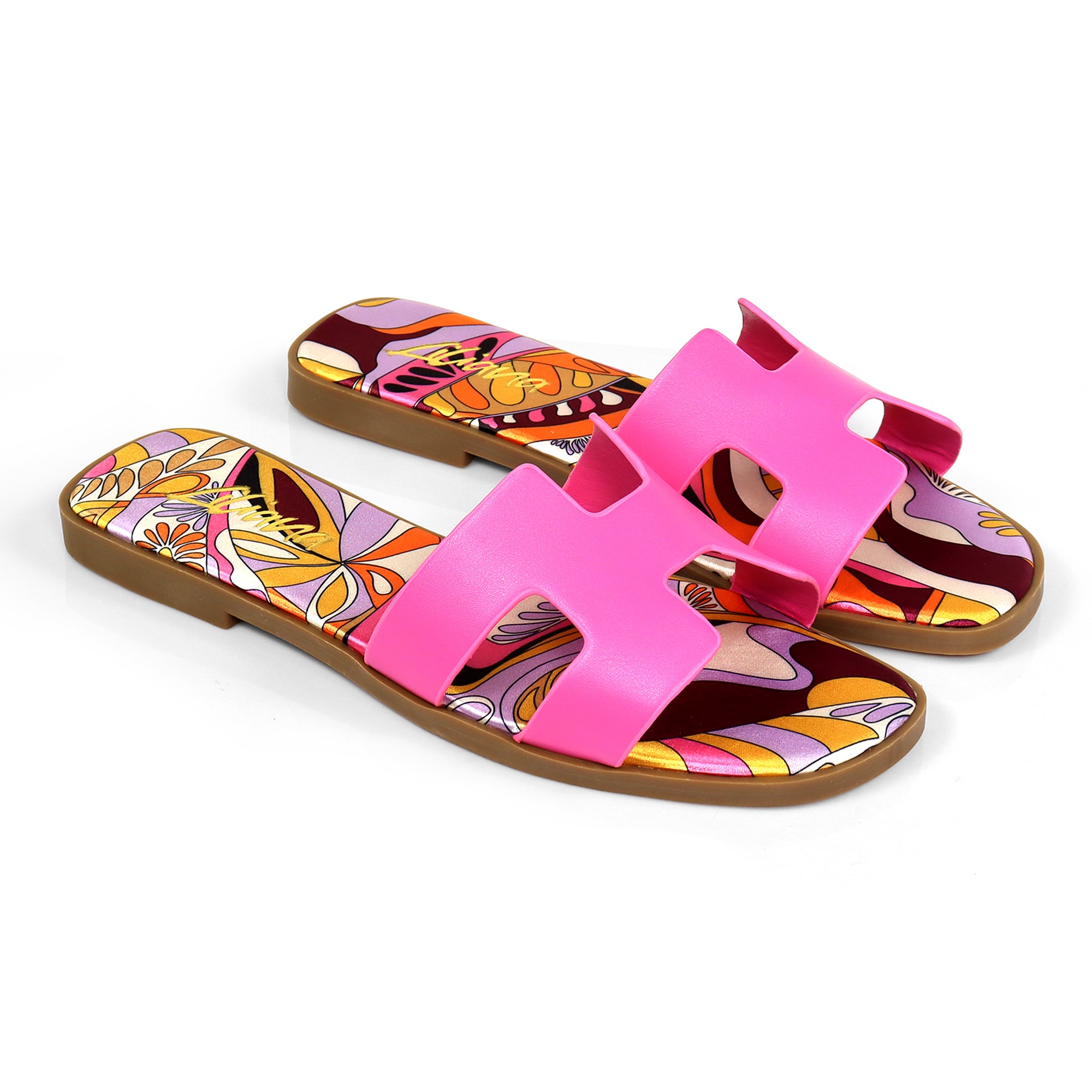 BESTIA-1D INSOLE PRINTING SANDAL PINK