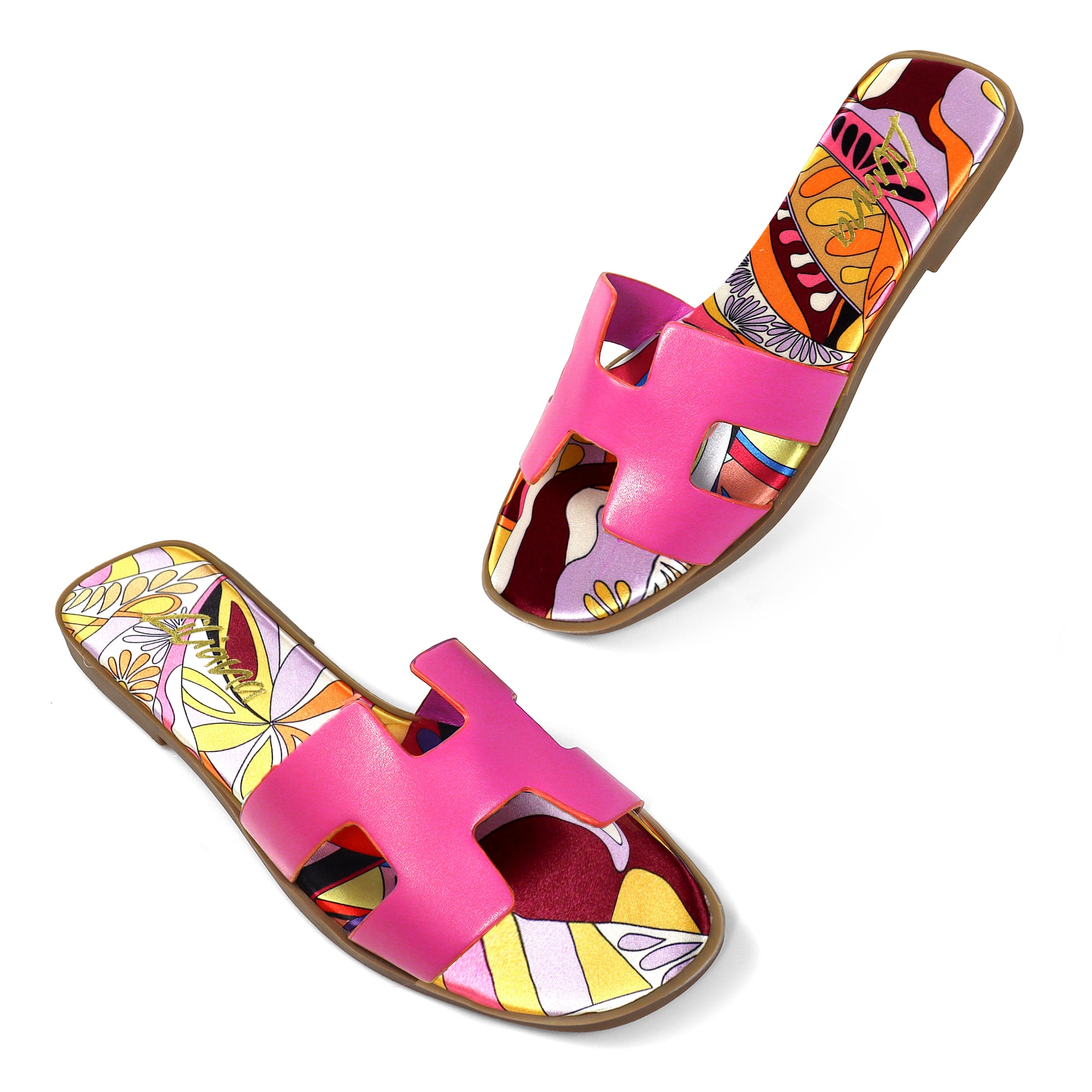BESTIA-1D INSOLE PRINTING SANDAL PINK
