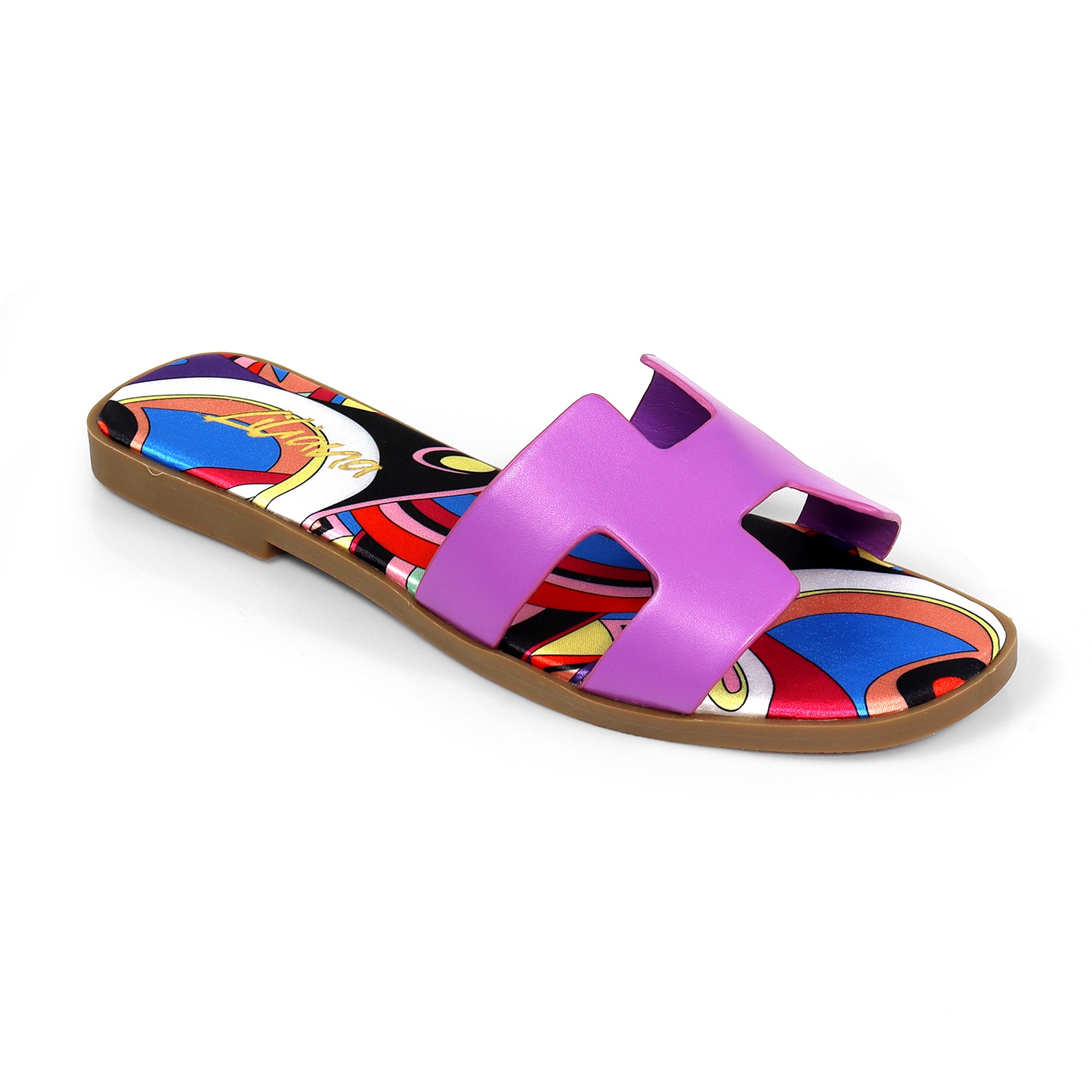 BESTIA-1D INSOLE PRINTING SANDAL PURPLE