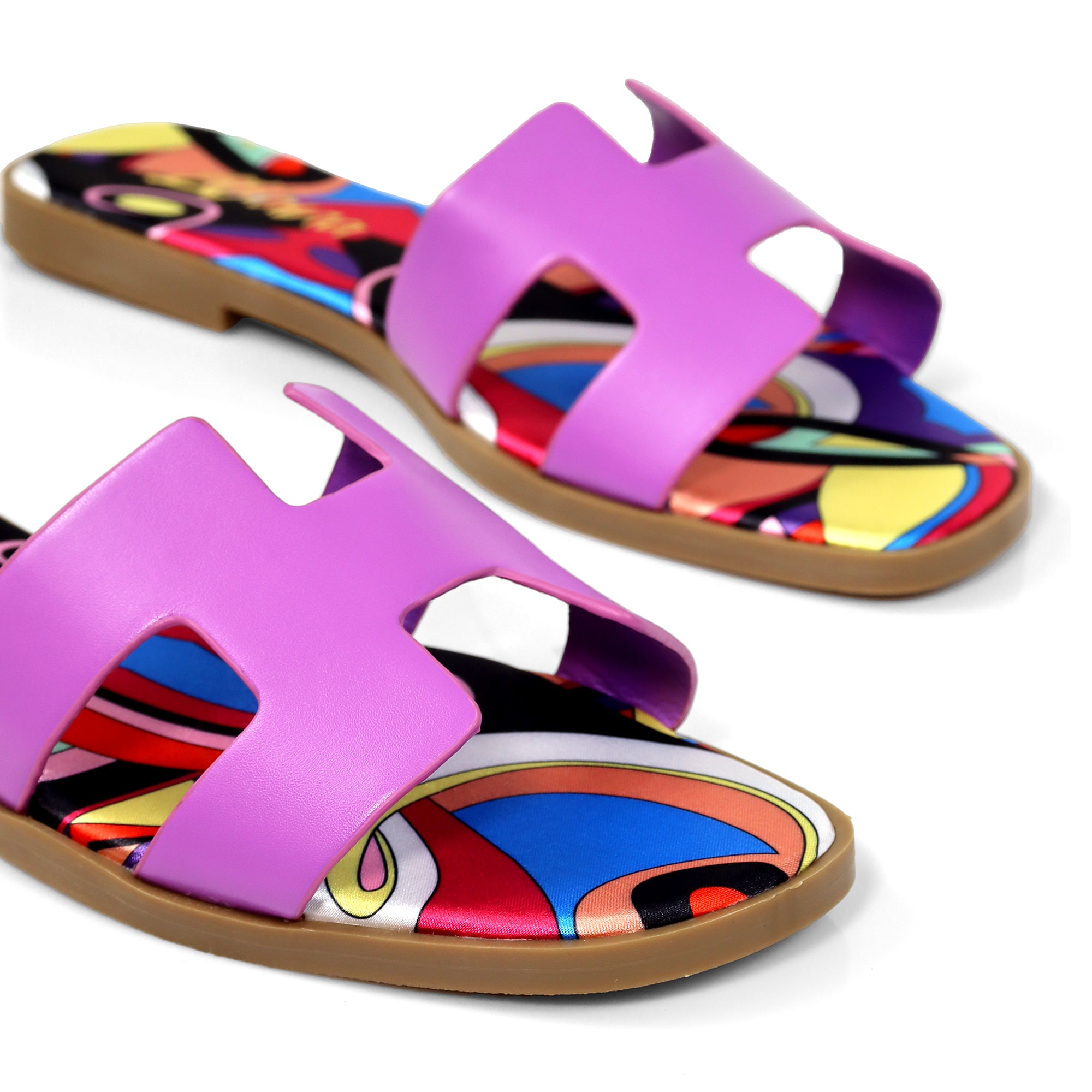 BESTIA-1D INSOLE PRINTING SANDAL PURPLE