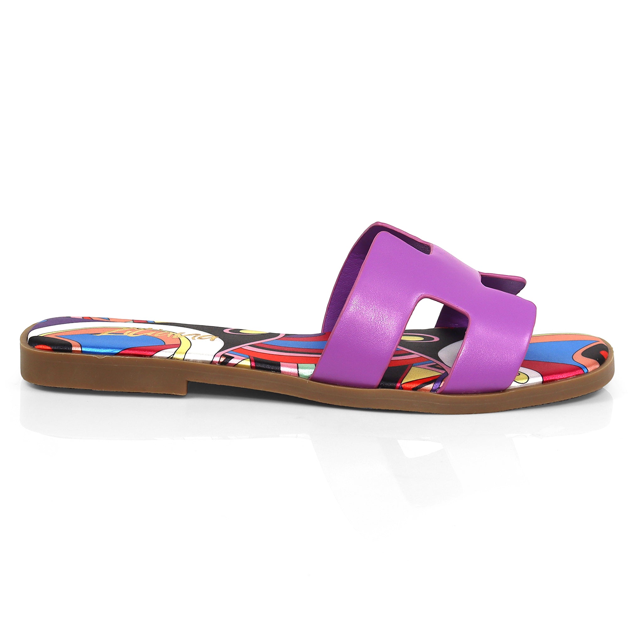 BESTIA-1D INSOLE PRINTING SANDAL PURPLE