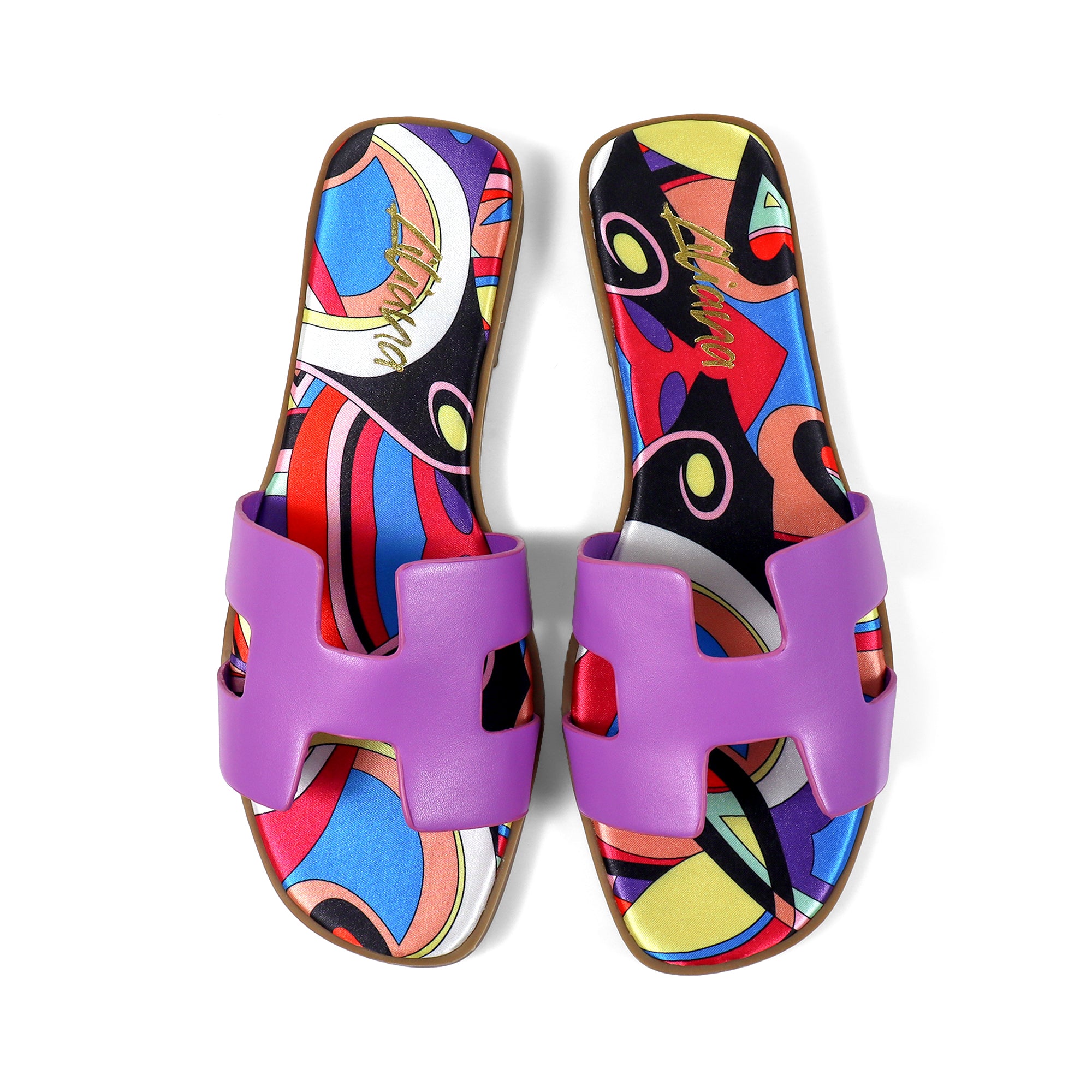 BESTIA-1D INSOLE PRINTING SANDAL PURPLE