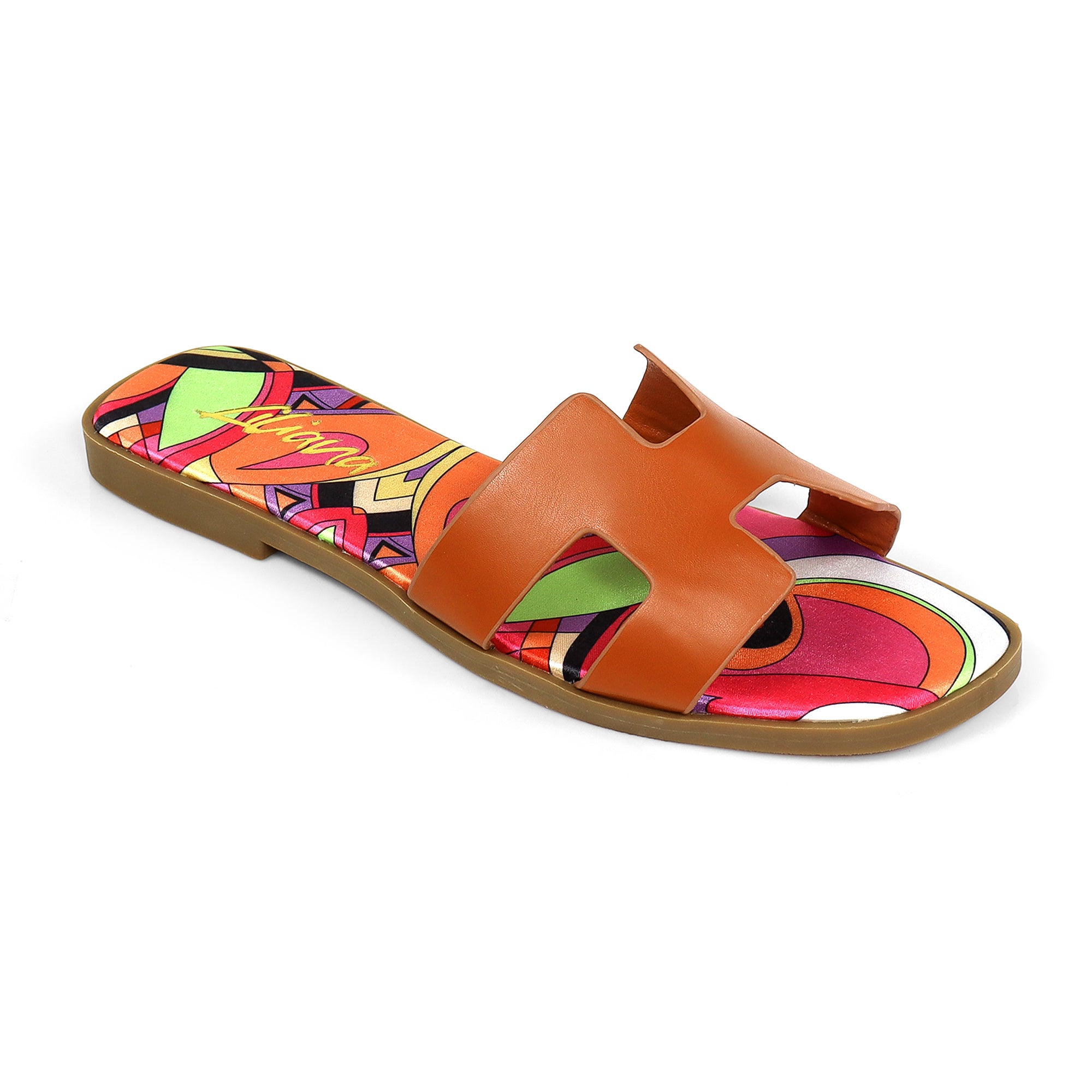 BESTIA-1D INSOLE PRINTING SANDAL TAN