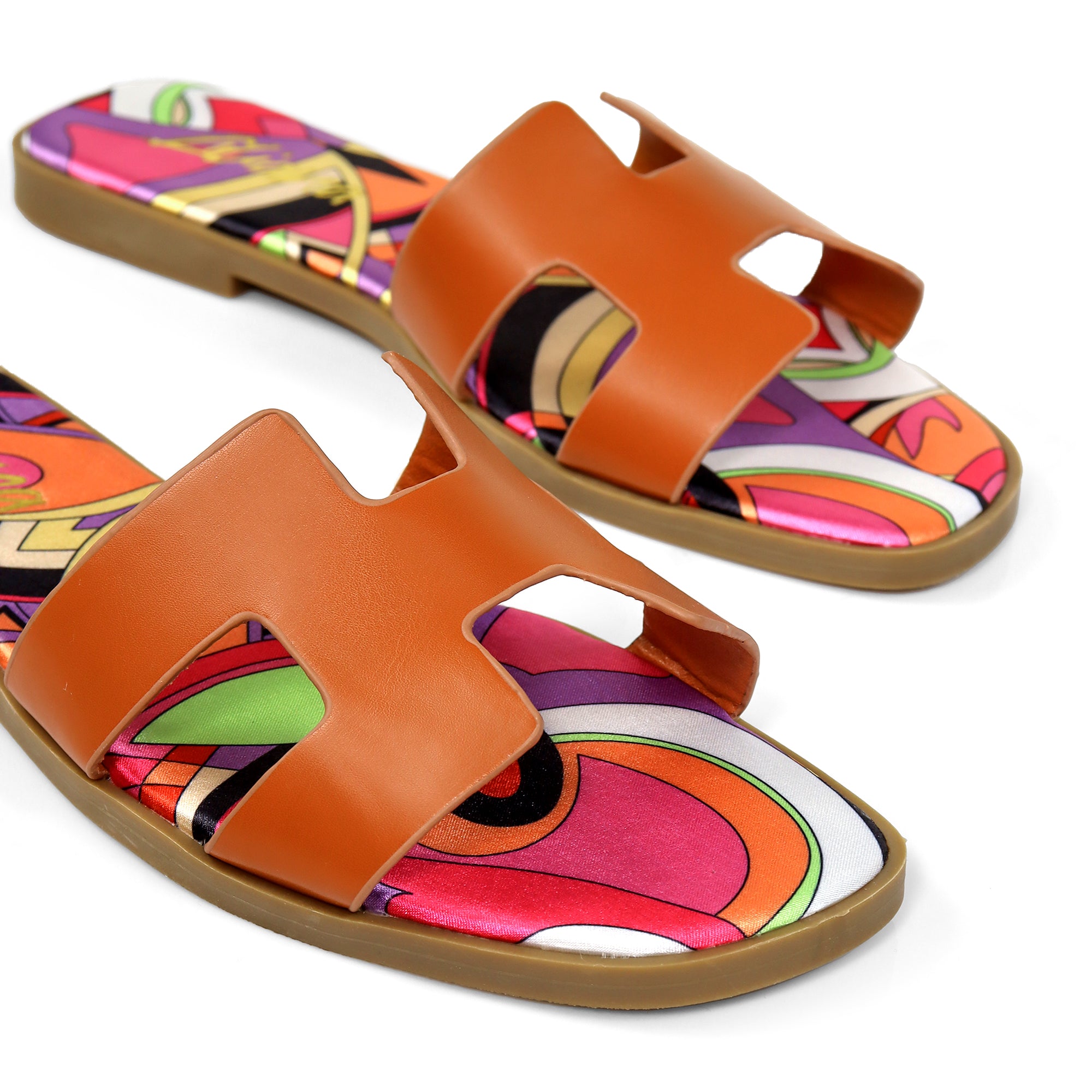 BESTIA-1D INSOLE PRINTING SANDAL TAN