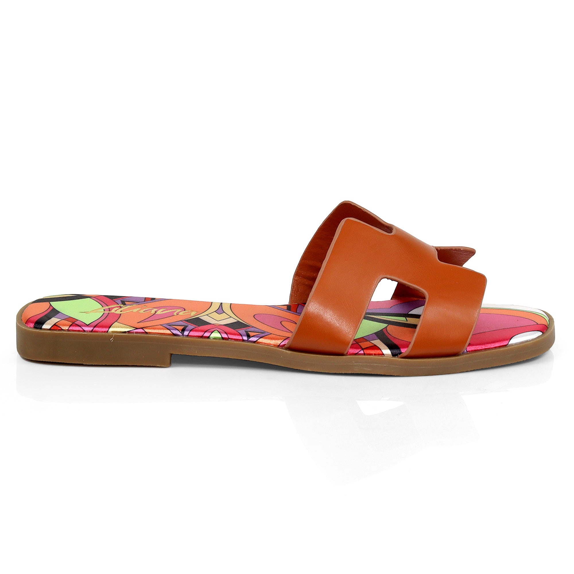 BESTIA-1D INSOLE PRINTING SANDAL TAN