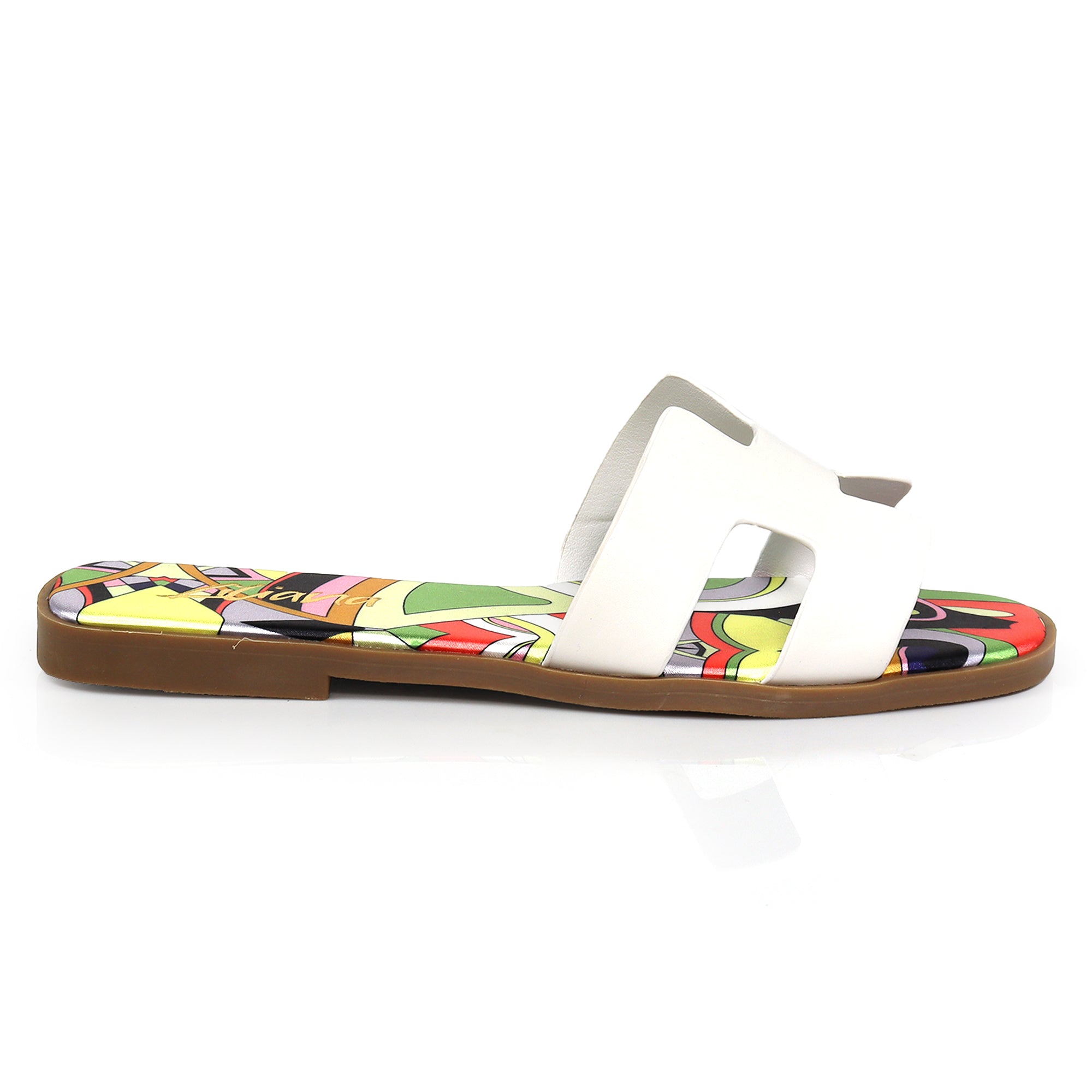 BESTIA-1D INSOLE PRINTING SANDAL WHITE