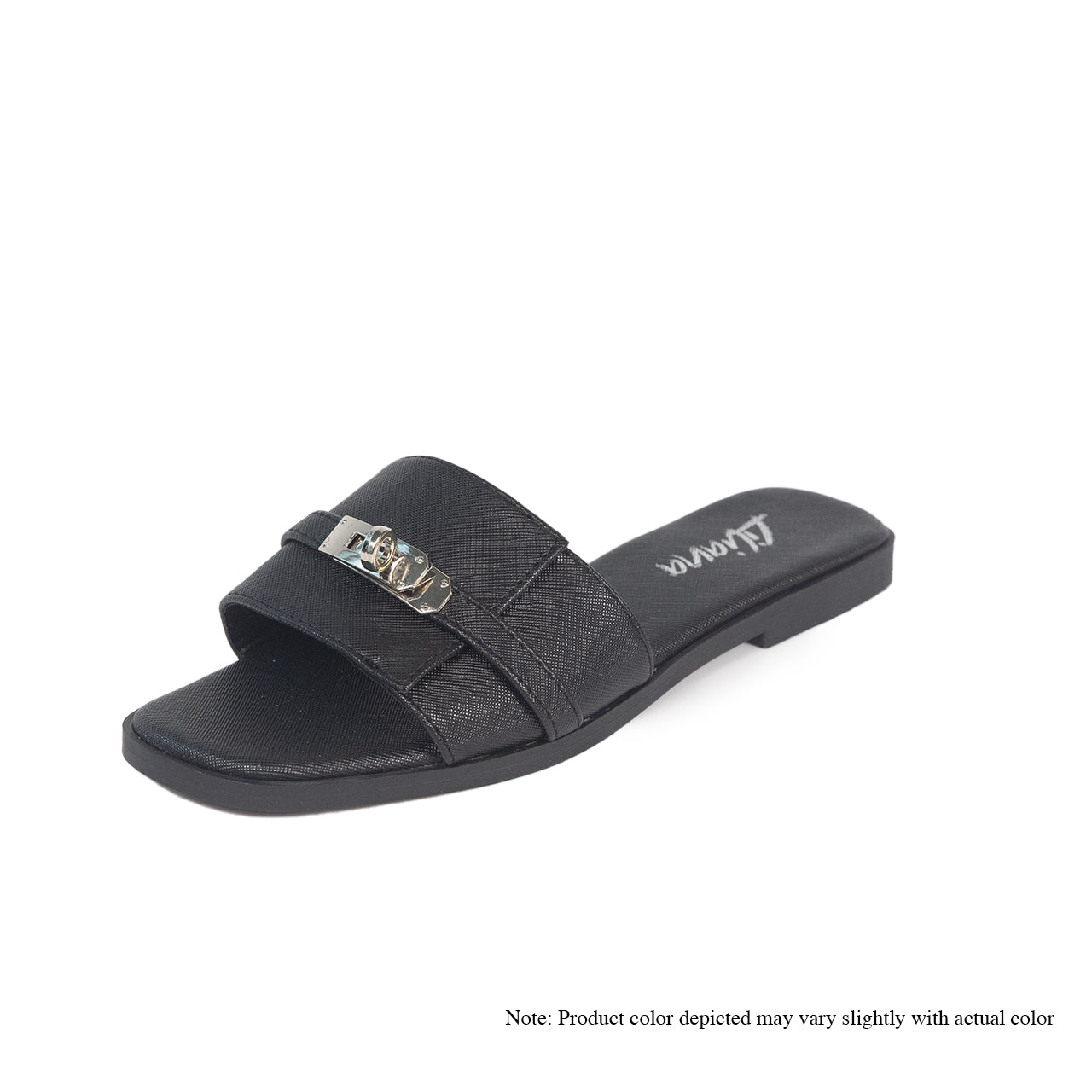 BESTIA-7 FLAT SANDAL BUCKLE-BLACK