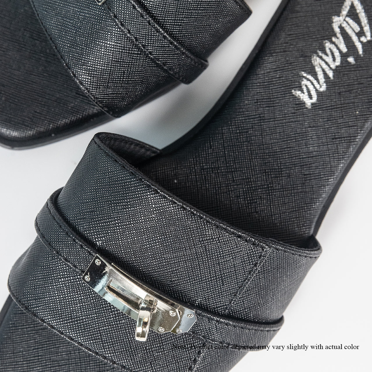 BESTIA-7 FLAT SANDAL BUCKLE-BLACK