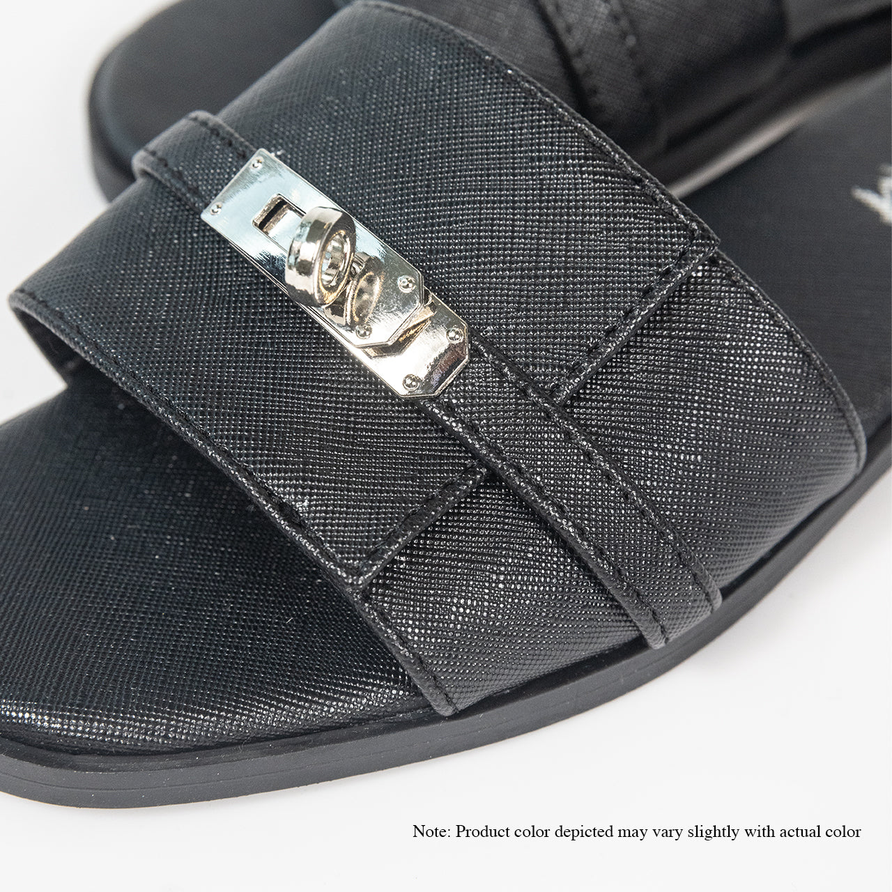 BESTIA-7 FLAT SANDAL BUCKLE-BLACK