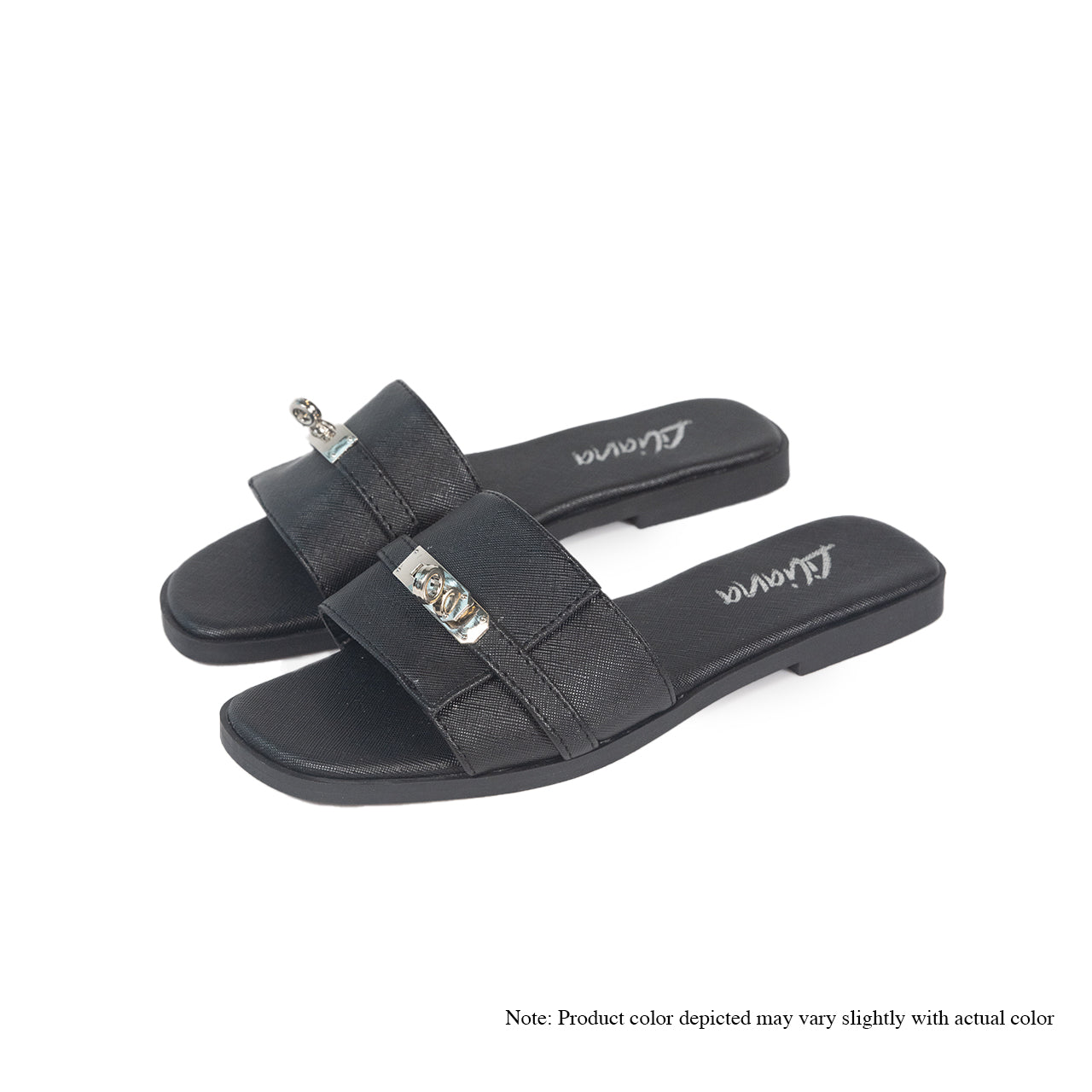 BESTIA-7 FLAT SANDAL BUCKLE-BLACK