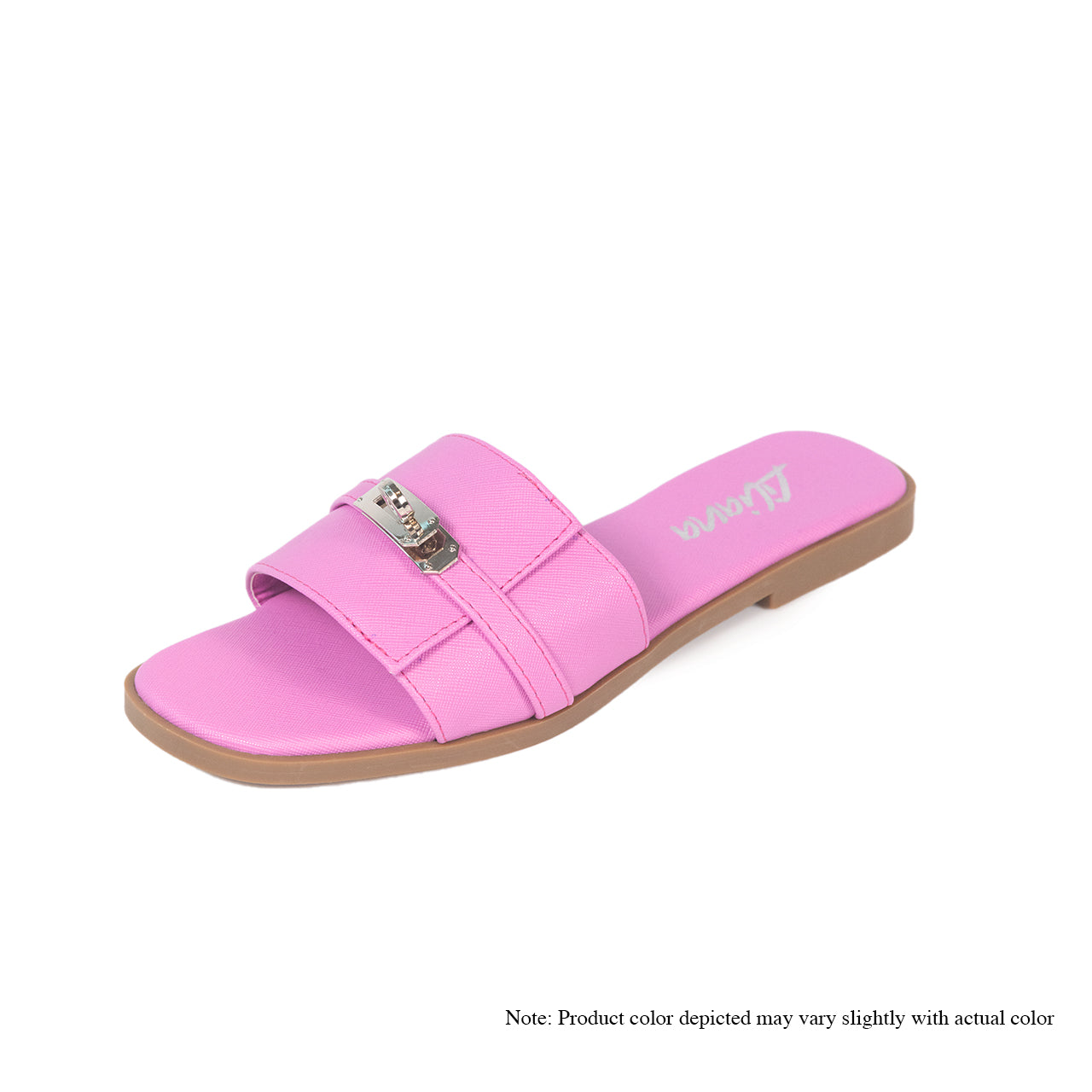 BESTIA-7 FLAT SANDAL BUCKLE-PINK