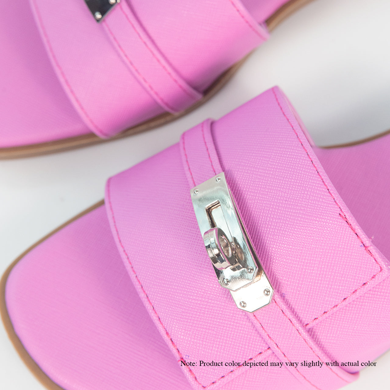 BESTIA-7 FLAT SANDAL BUCKLE-PINK