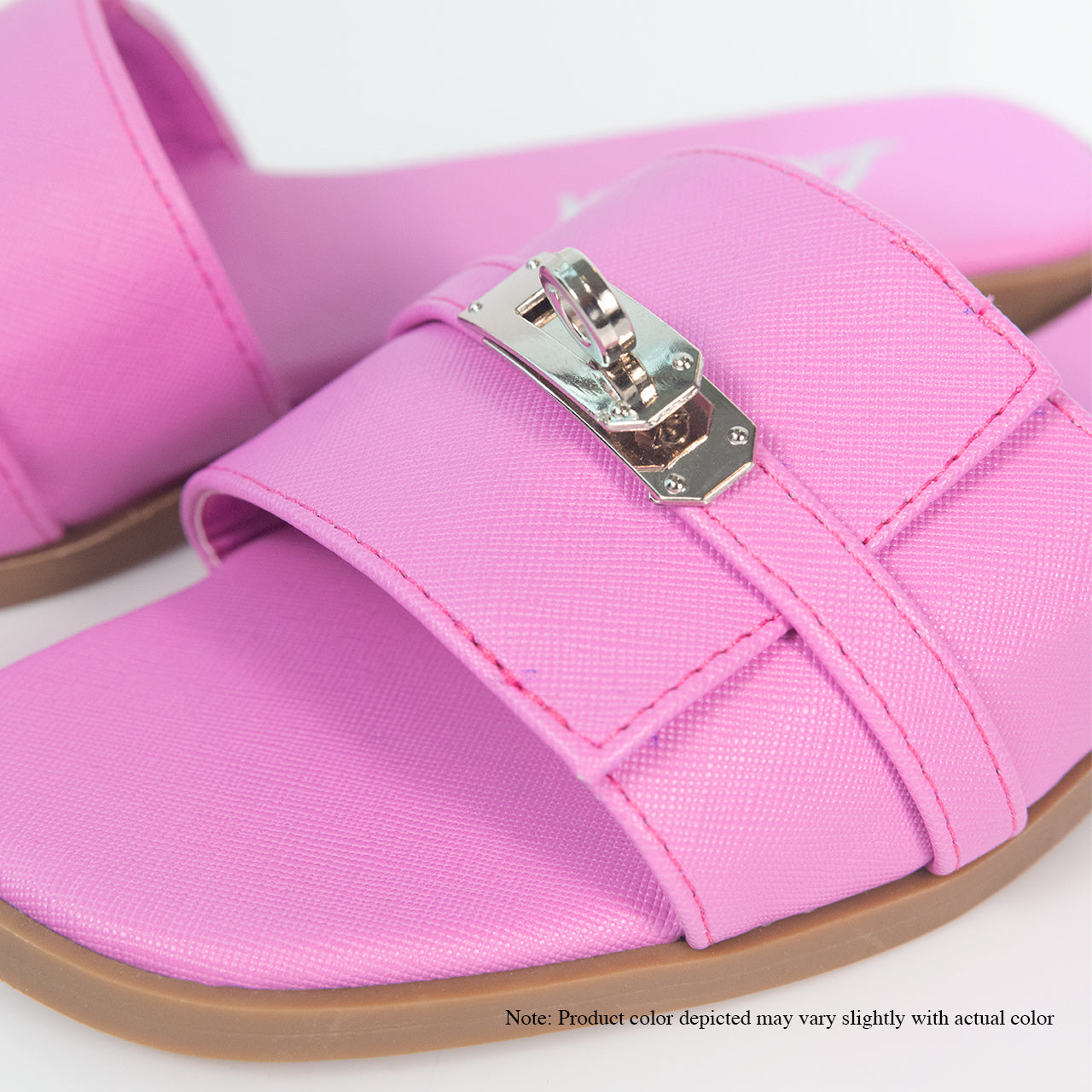 BESTIA-7 FLAT SANDAL BUCKLE-PINK