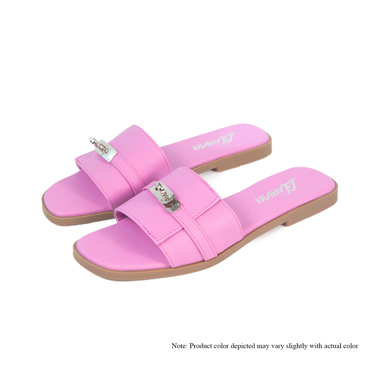 BESTIA-7 FLAT SANDAL BUCKLE-PINK