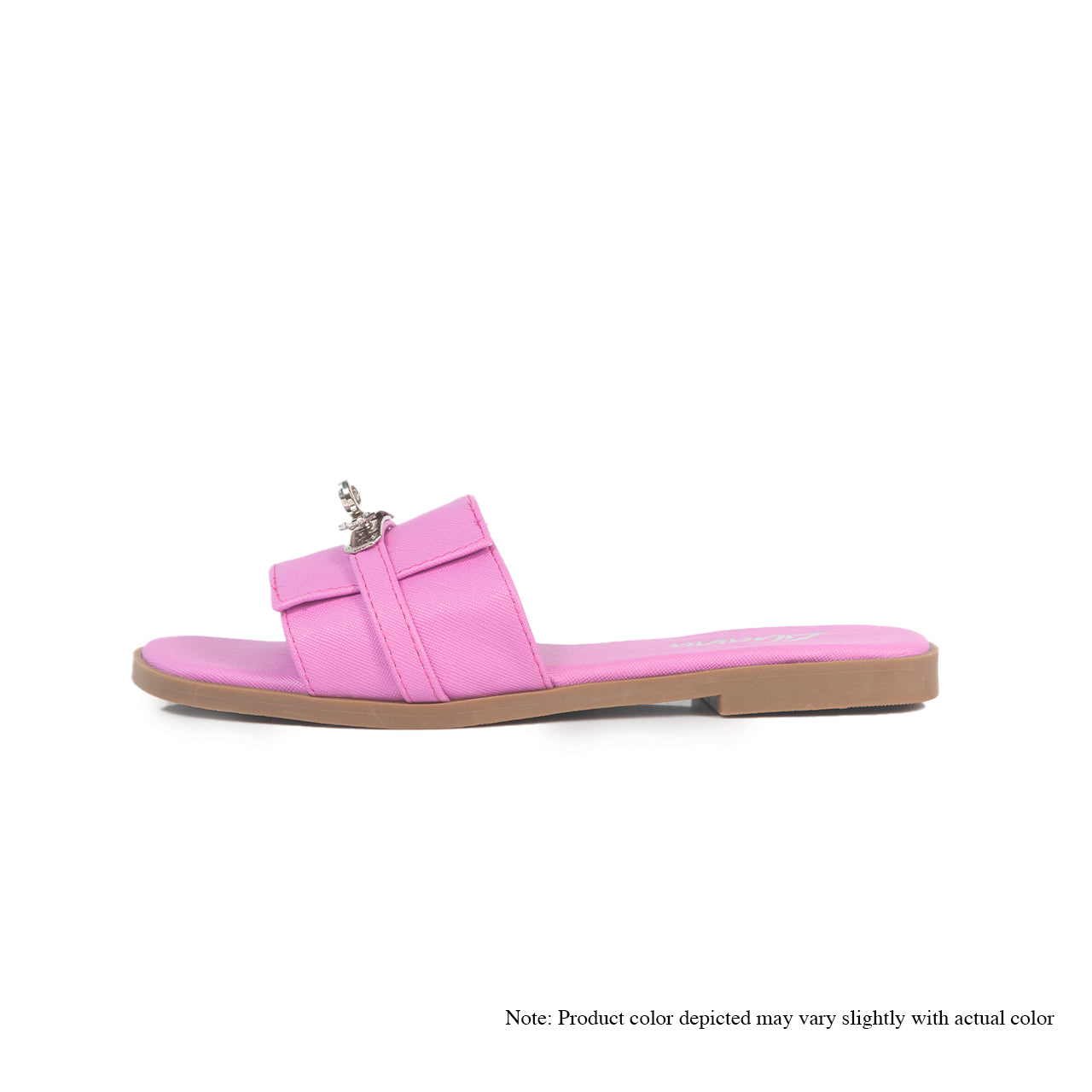 BESTIA-7 FLAT SANDAL BUCKLE-PINK