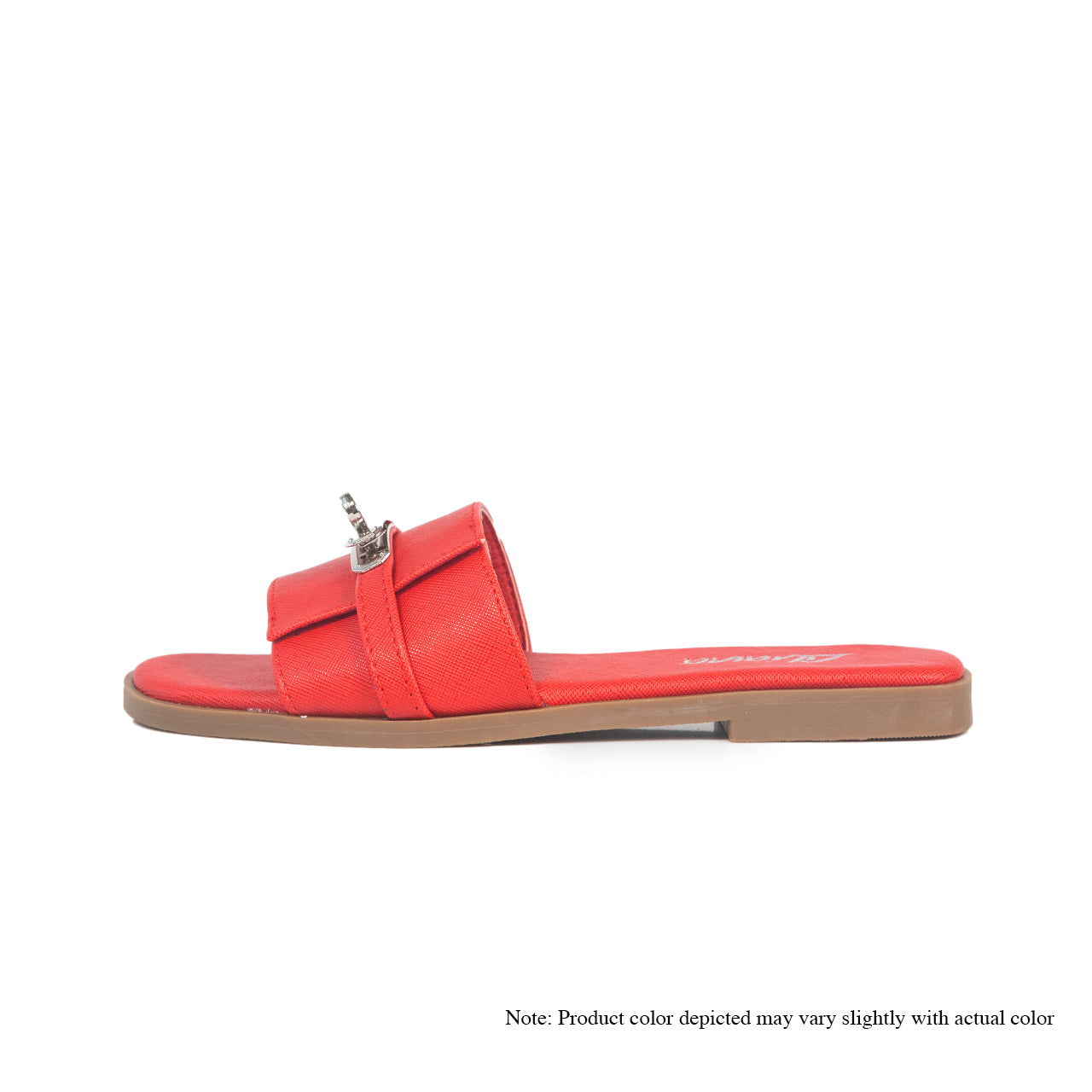 BESTIA-7 FLAT SANDAL BUCKLE-RED