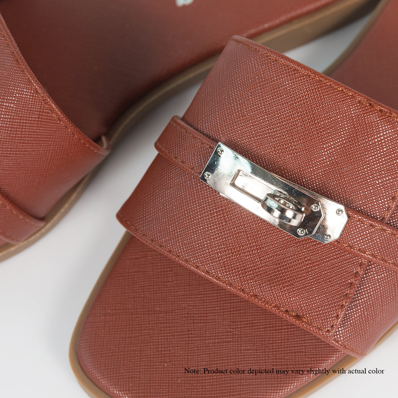 BESTIA-7 FLAT SANDAL BUCKLE-TAN