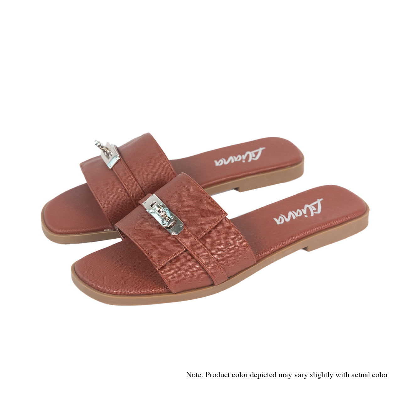 BESTIA-7 FLAT SANDAL BUCKLE-TAN