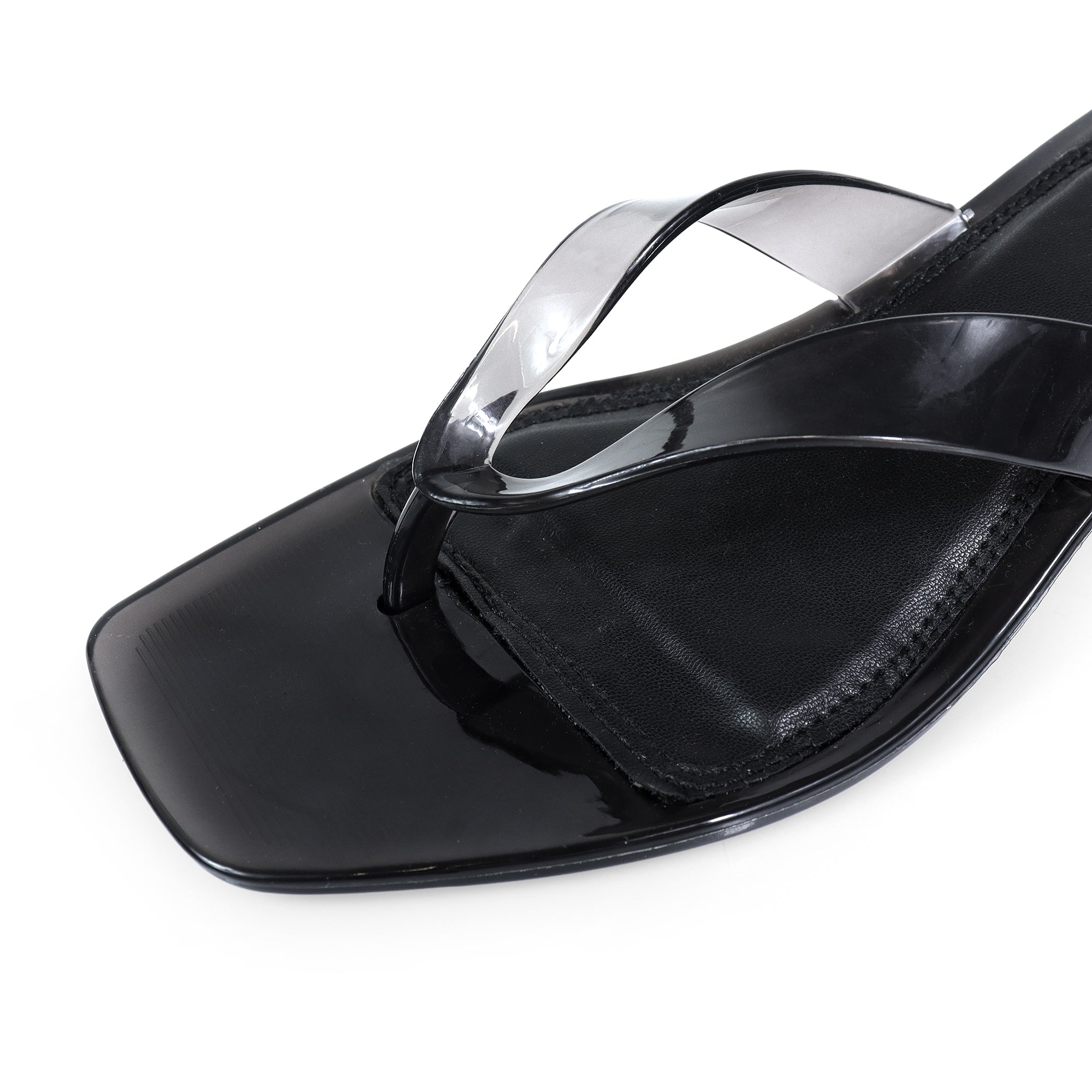 BETTANI-1 JELLI THOUNG KITTEN HEEL BLACK