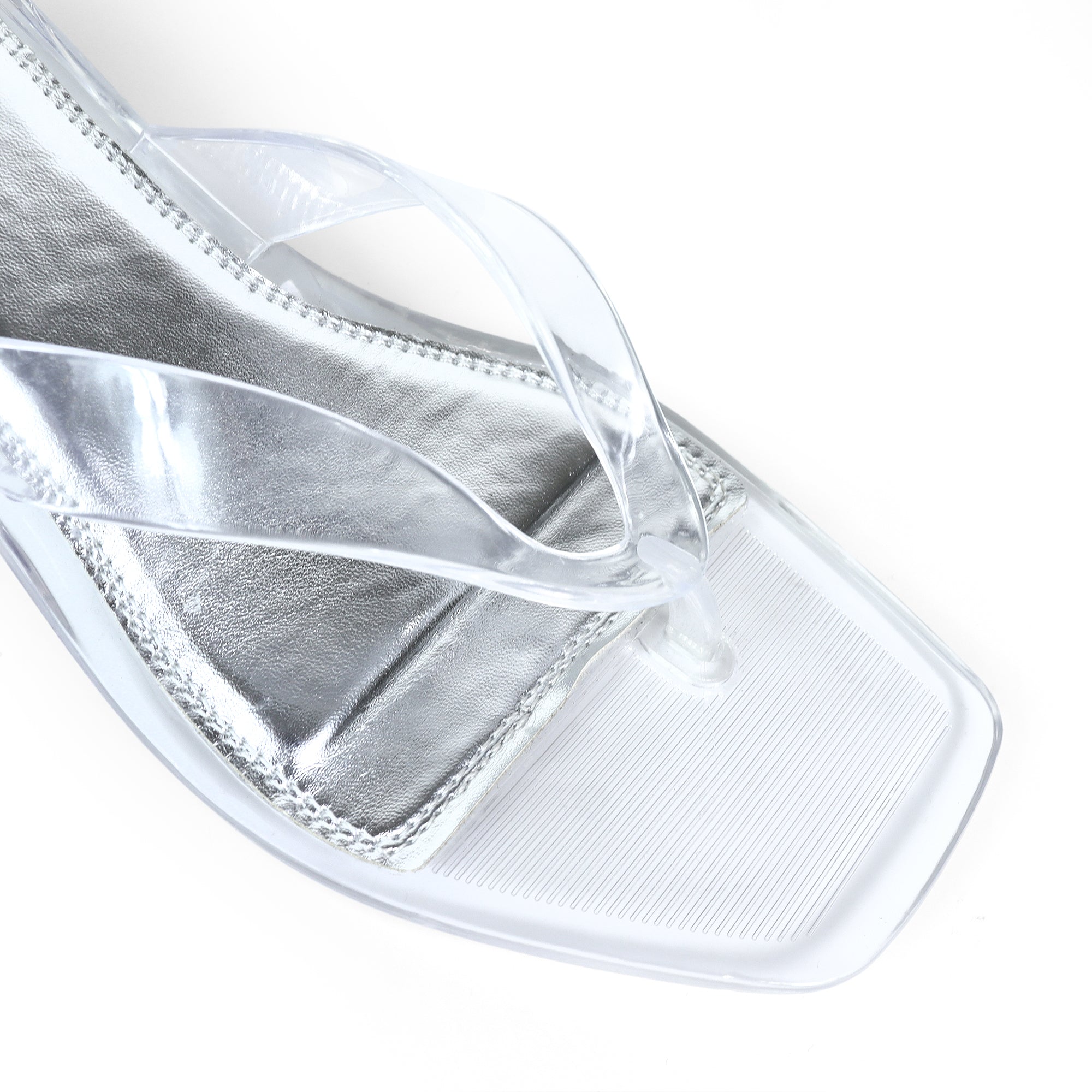 BETTANI-1 JELLI THOUNG KITTEN HEEL CLEAR