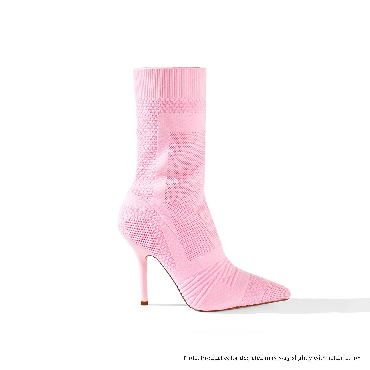 BEXIE-20 PATTERNED KNITTED BOOTIE - BABY PINK